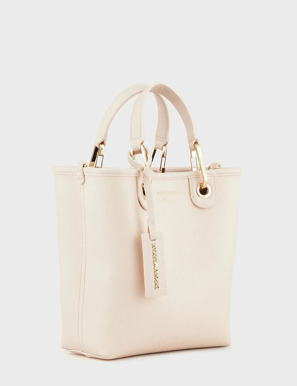 Emporio Armani     Borsa Shopper verticale MyEA stampa cervo Nude