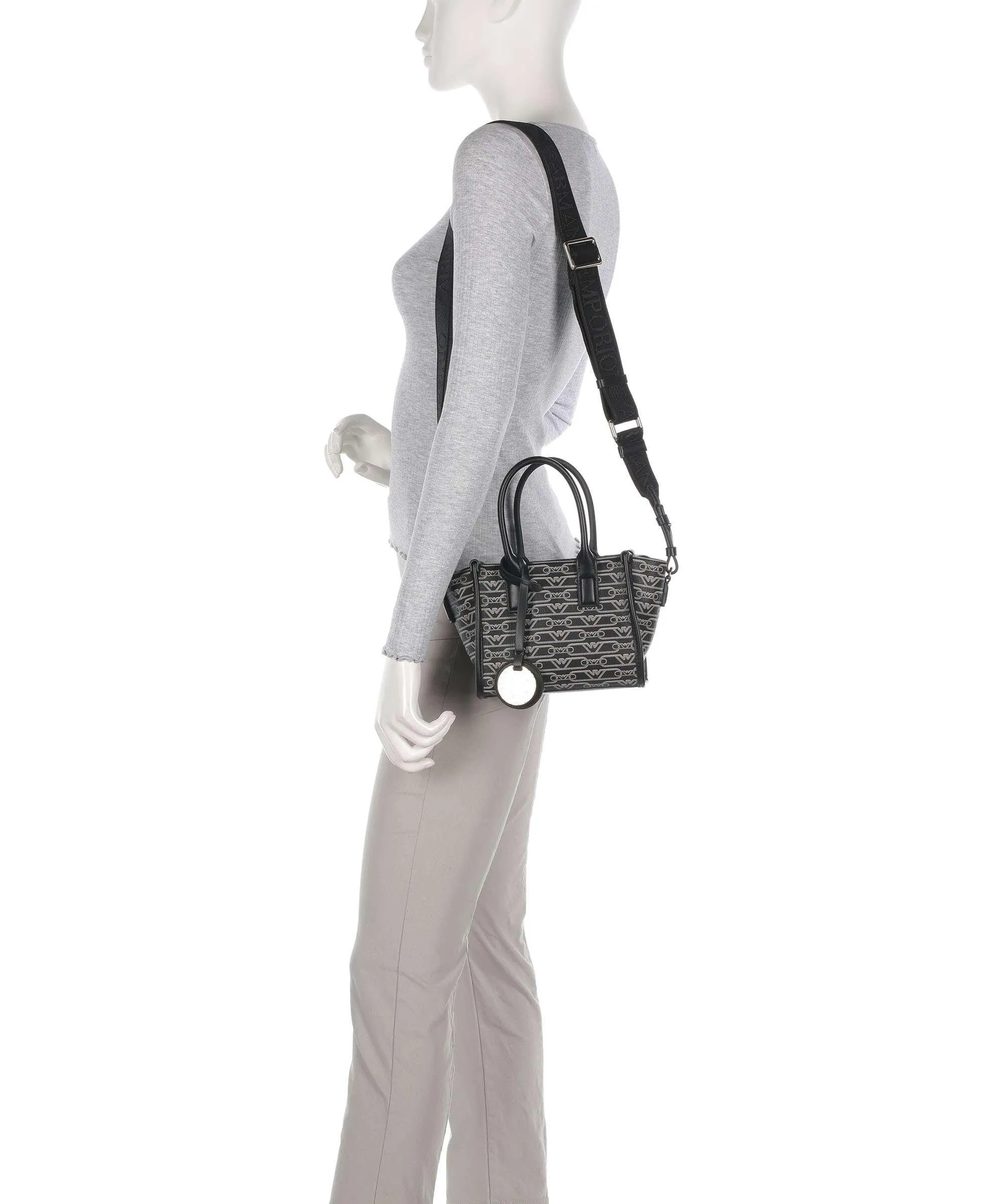  Emporio Armani La Gio Borsa a mano pelle sintetica nero  