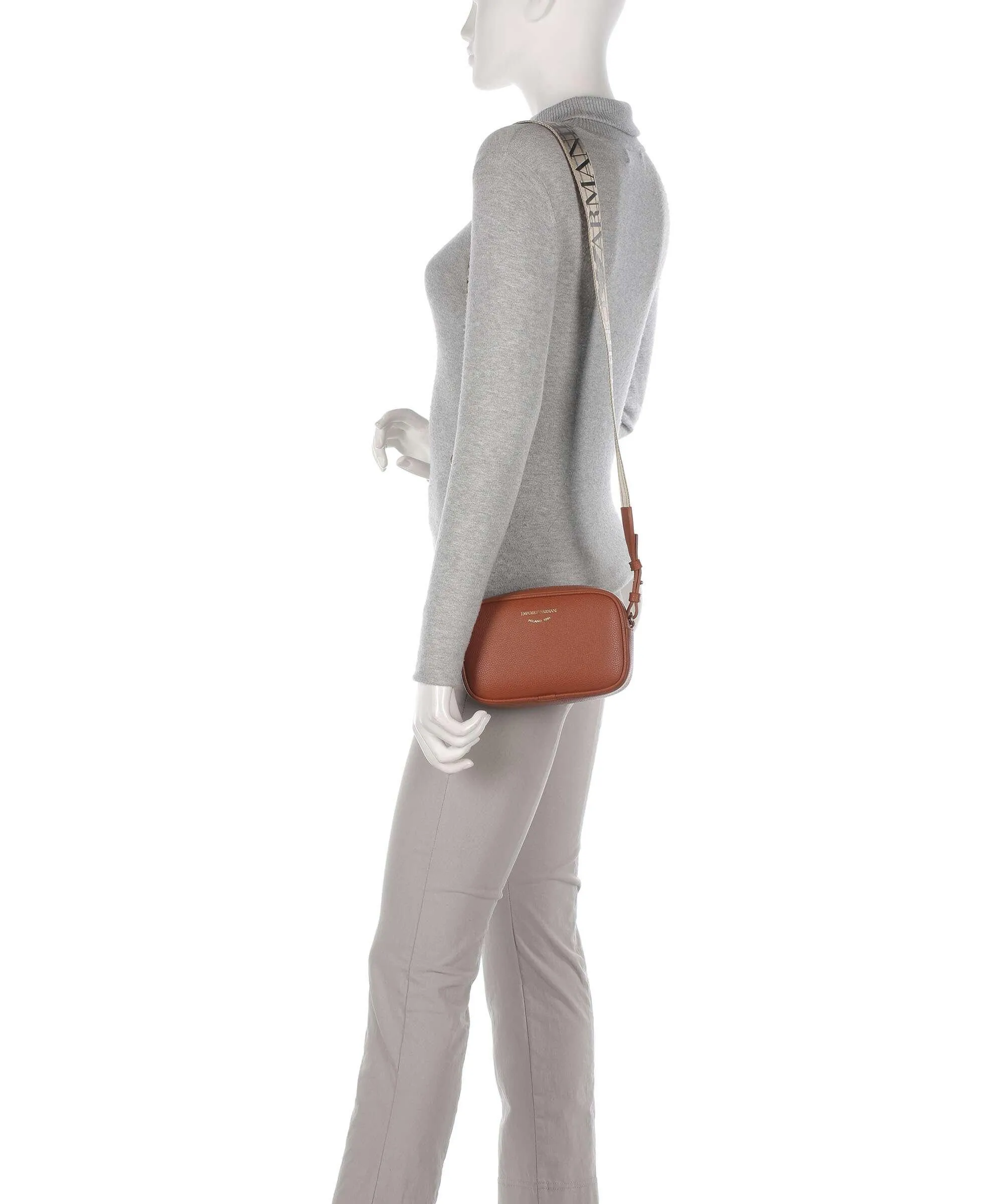 Emporio Armani Lilly Borsa a tracolla pelle sintetica marrone  