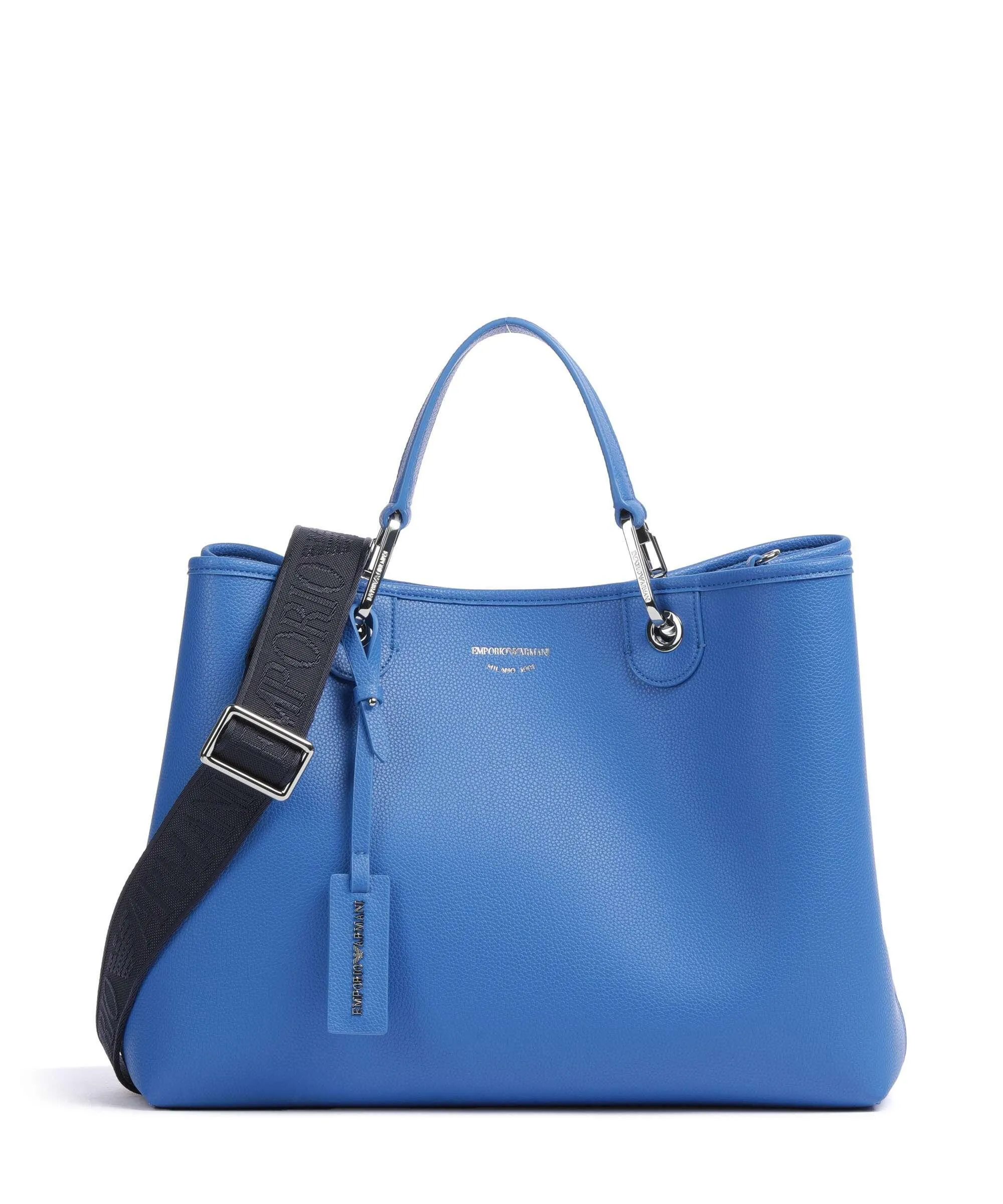  Emporio Armani My EA Borsa a mano pelle sintetica blu  