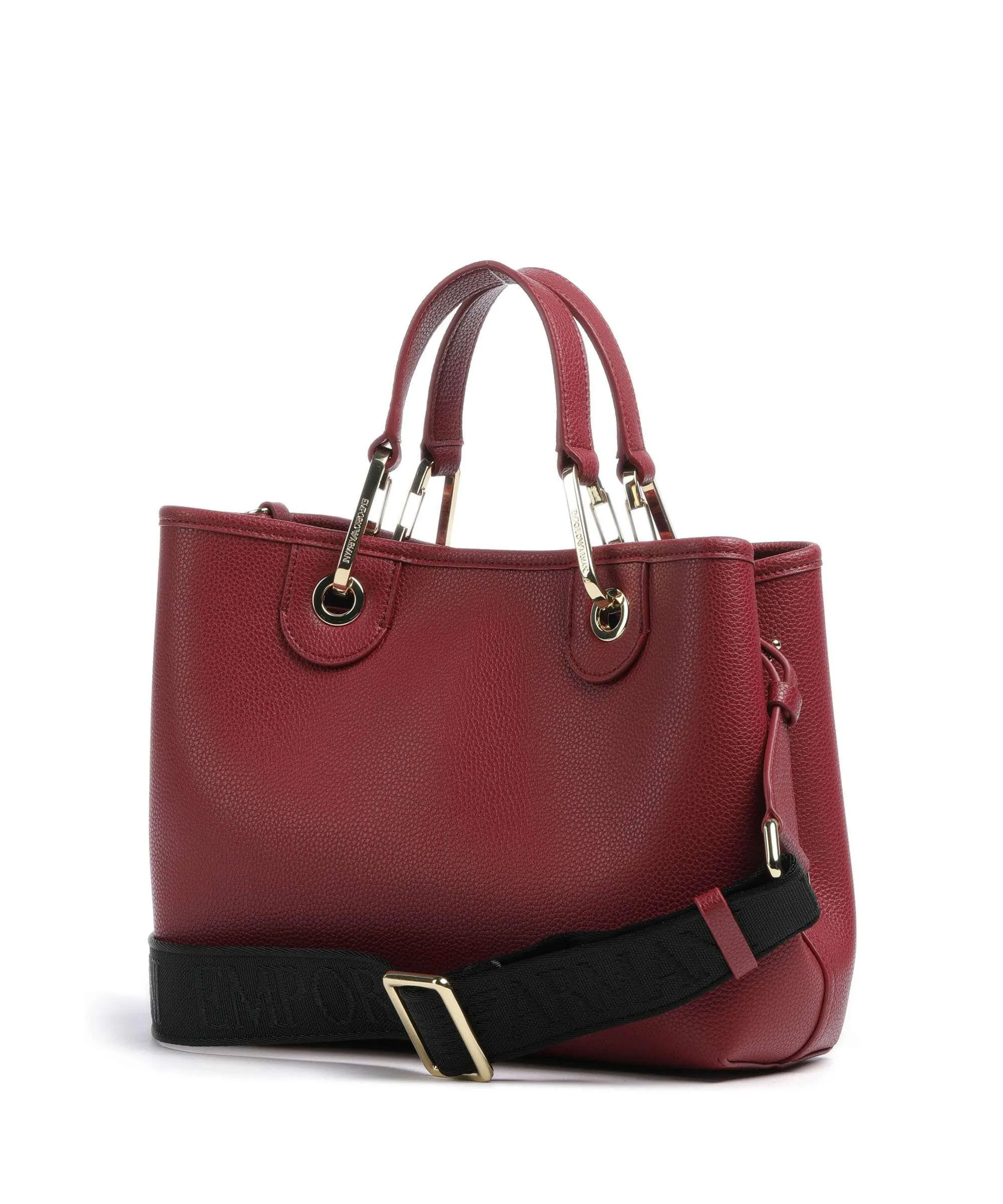  Emporio Armani My EA Borsa a mano pelle sintetica rosso scuro  