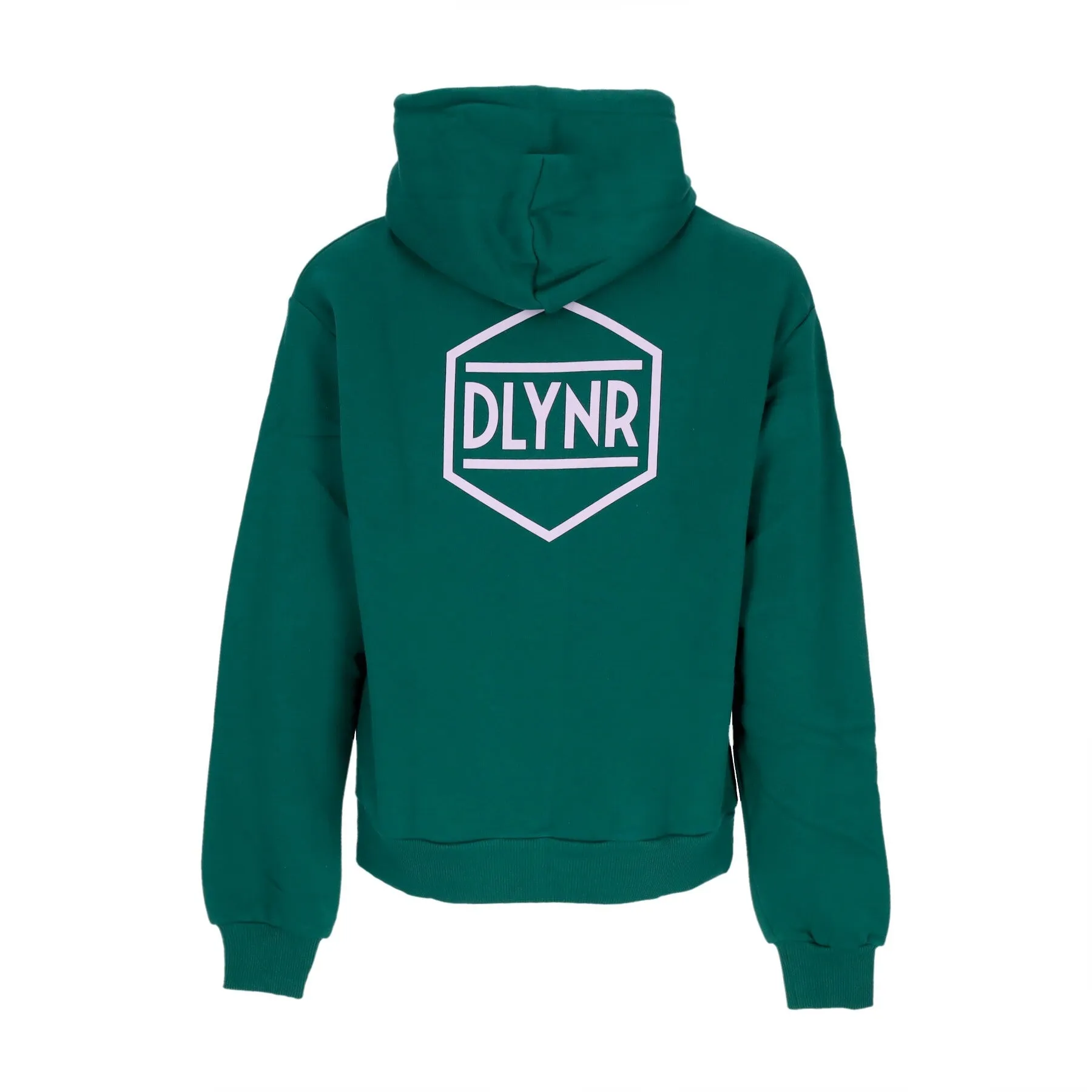 Felpa Cappuccio Uomo Logo Back Hoodie Green