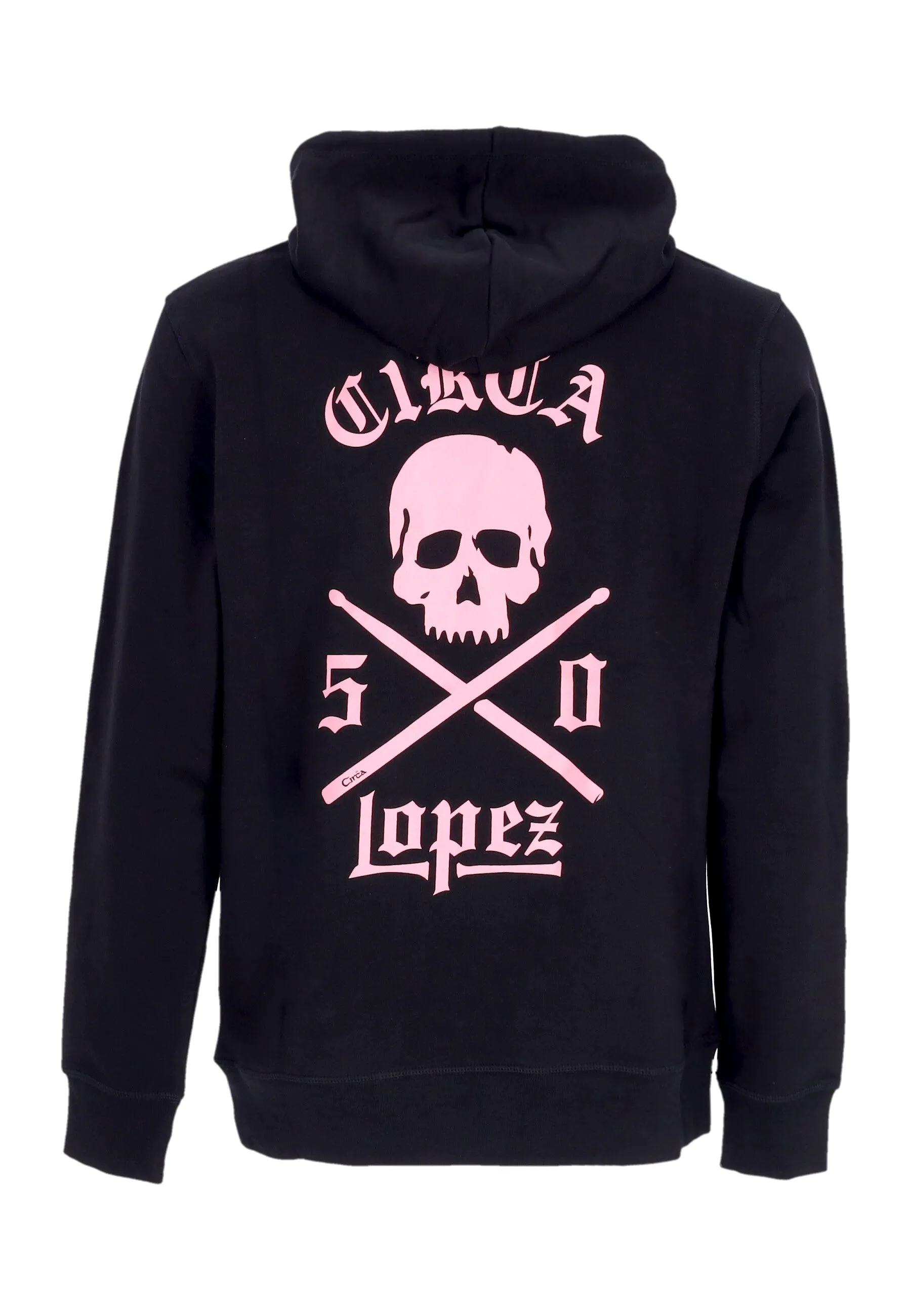 Felpa Cappuccio Uomo Lopez 50 Hoodie Black/canyon Pink