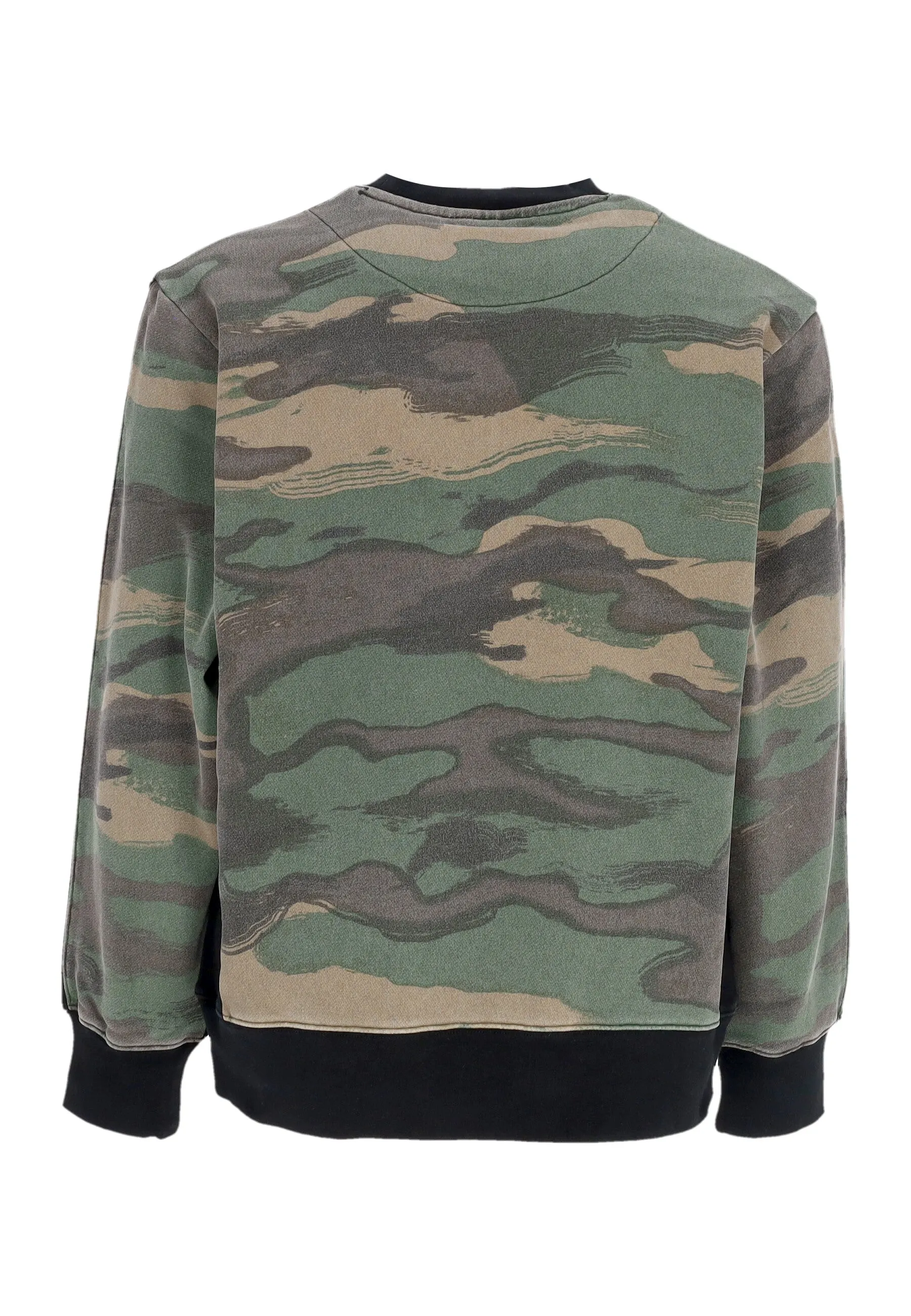 Felpa Girocollo Uomo Temp Crewneck Black