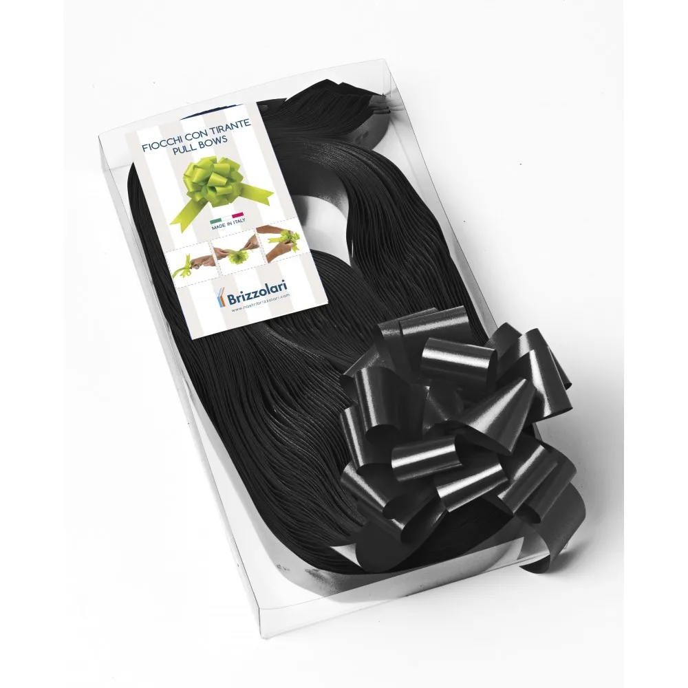 Fiocco Rapido Nero per Halloween e per laurea 30pz x 31mm