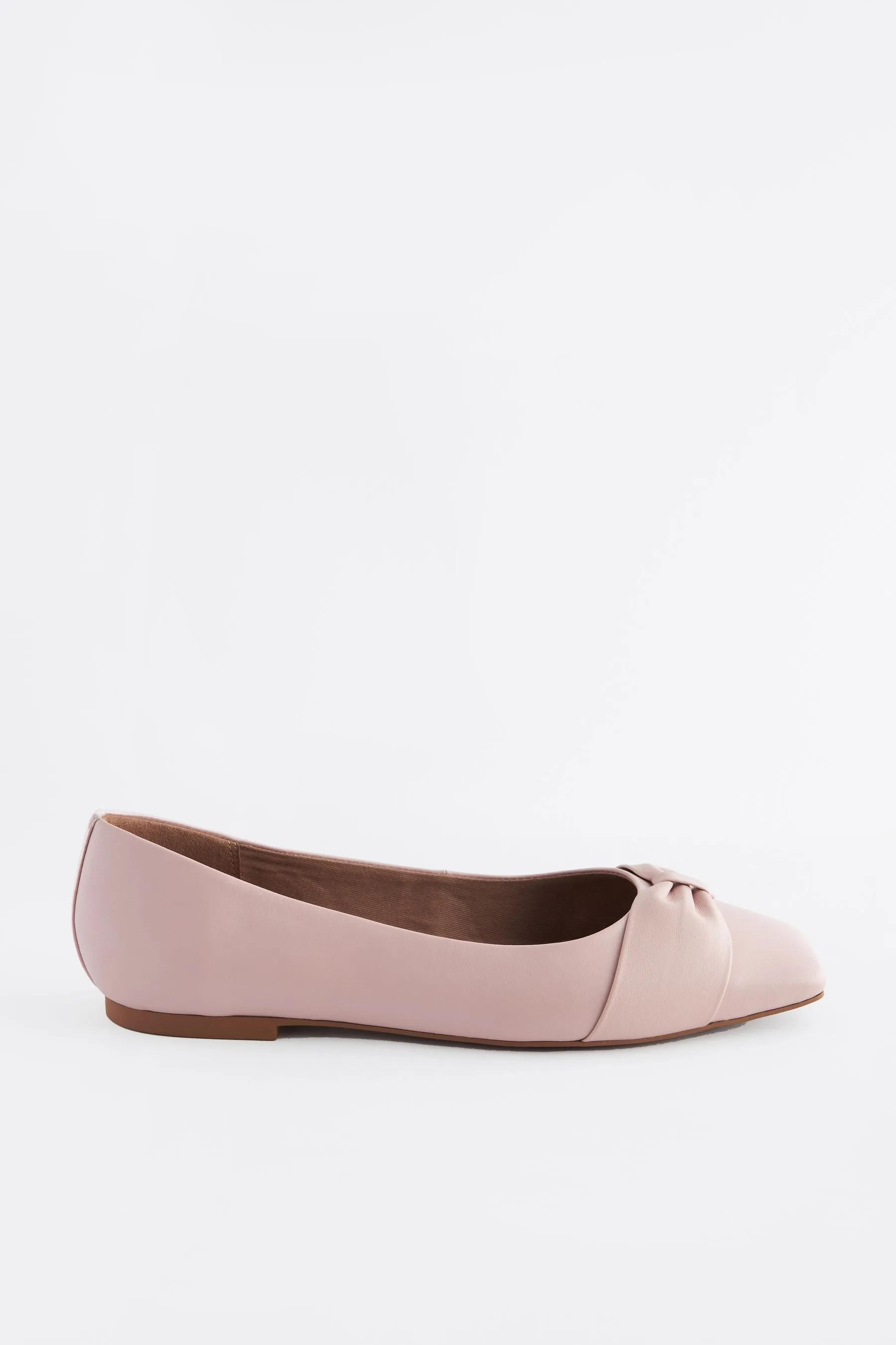 Forever Comfort® - Fiocco - Ballerine in pelle con punta squadrata