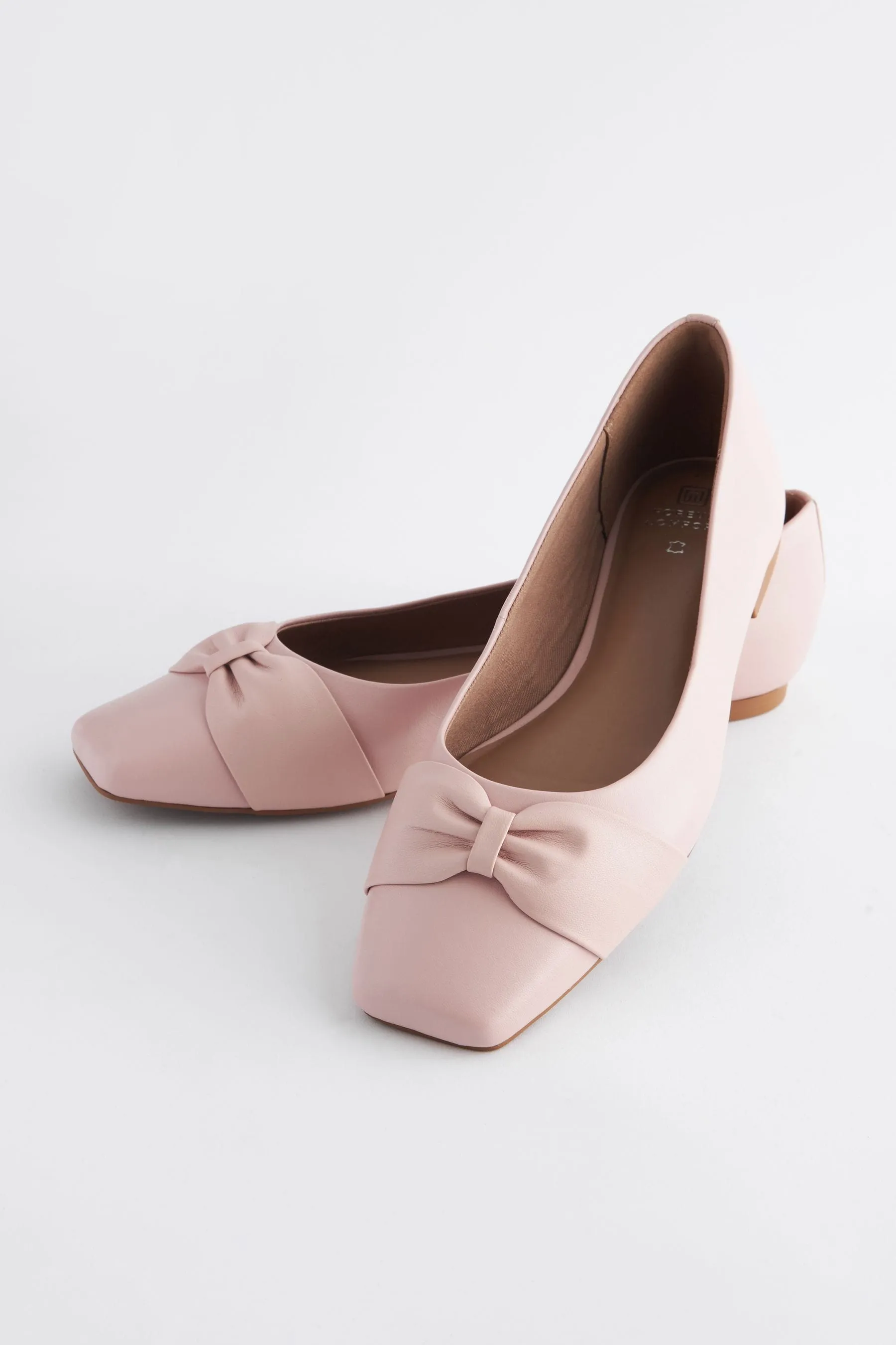 Forever Comfort® - Fiocco - Ballerine in pelle con punta squadrata