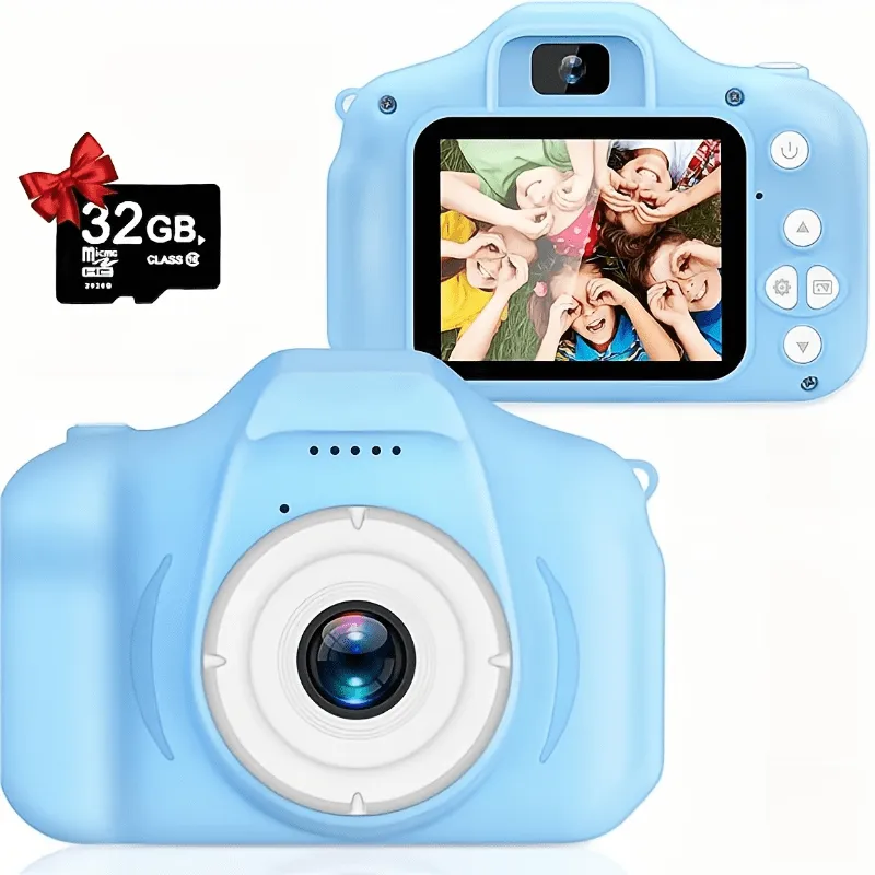 Fotocamera digitale per bambini 1080P, fotocamera ricaricabile per bambini giocattolo a colori con schermo da 5,08 cm 13MP con s