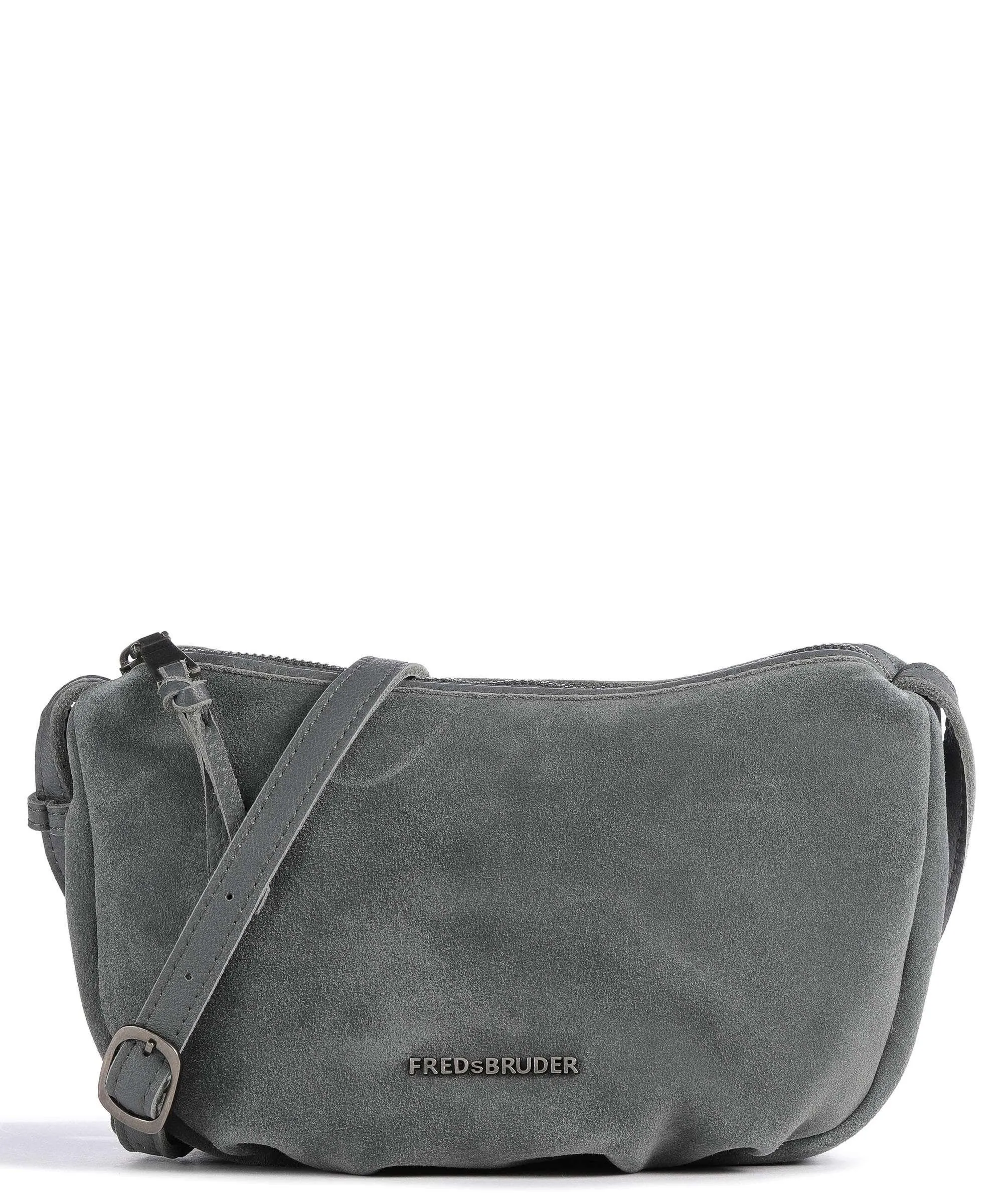  FredsBruder Jo Borsa a tracolla pelle ruvida grigio scuro  