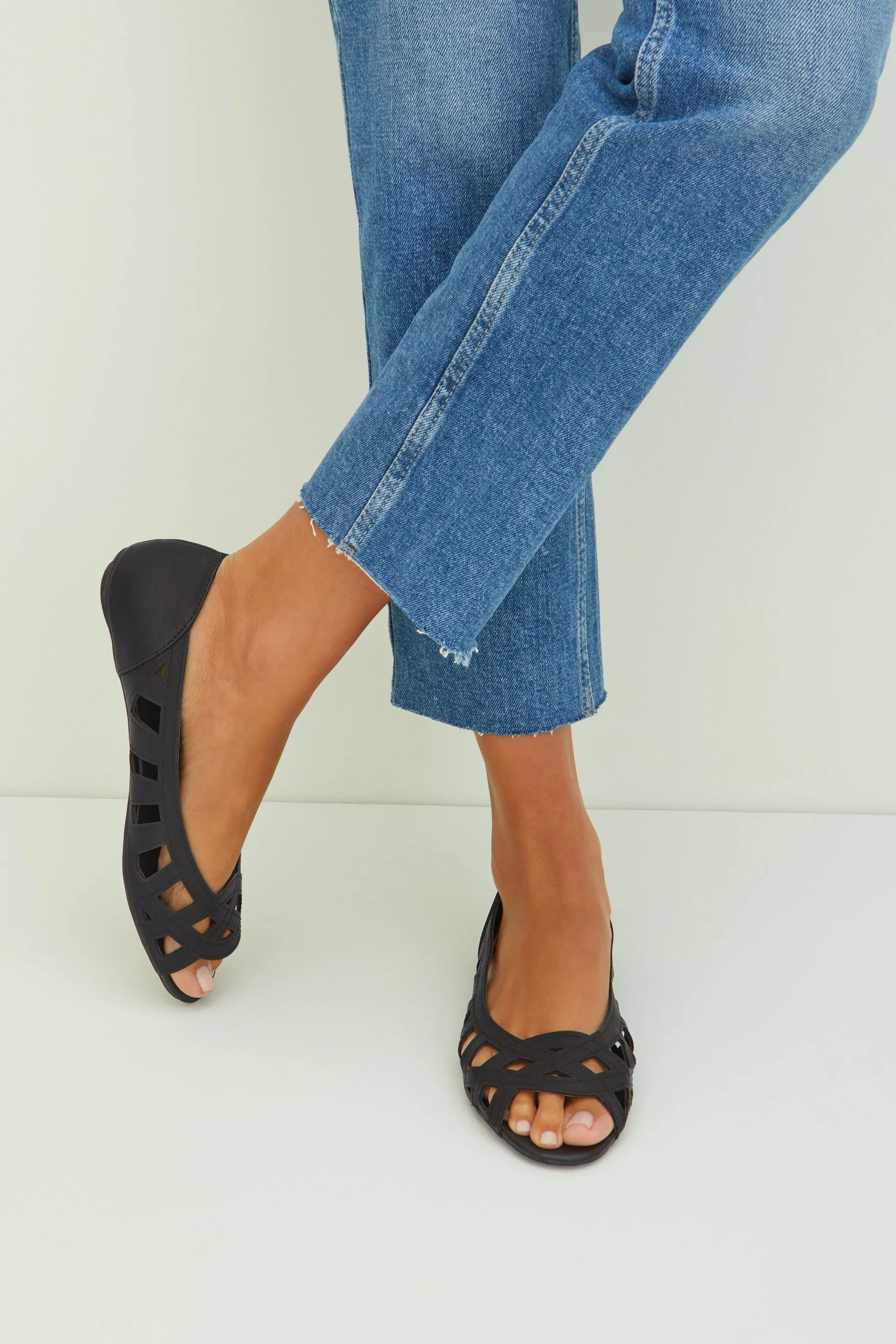 Friends Like These - Scarpe basse aperte in punta con cut-out e Ballerine