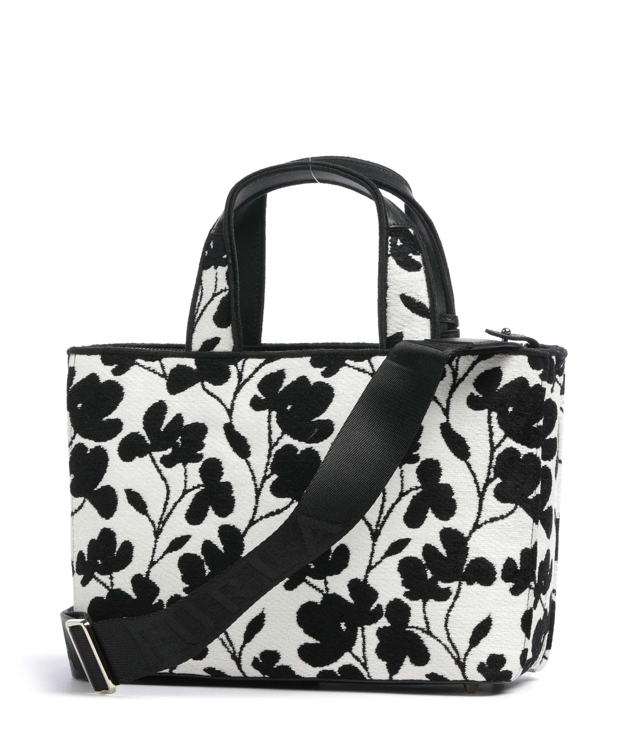  Furla Alissa S Borsa a mano tissu bianco/nero  