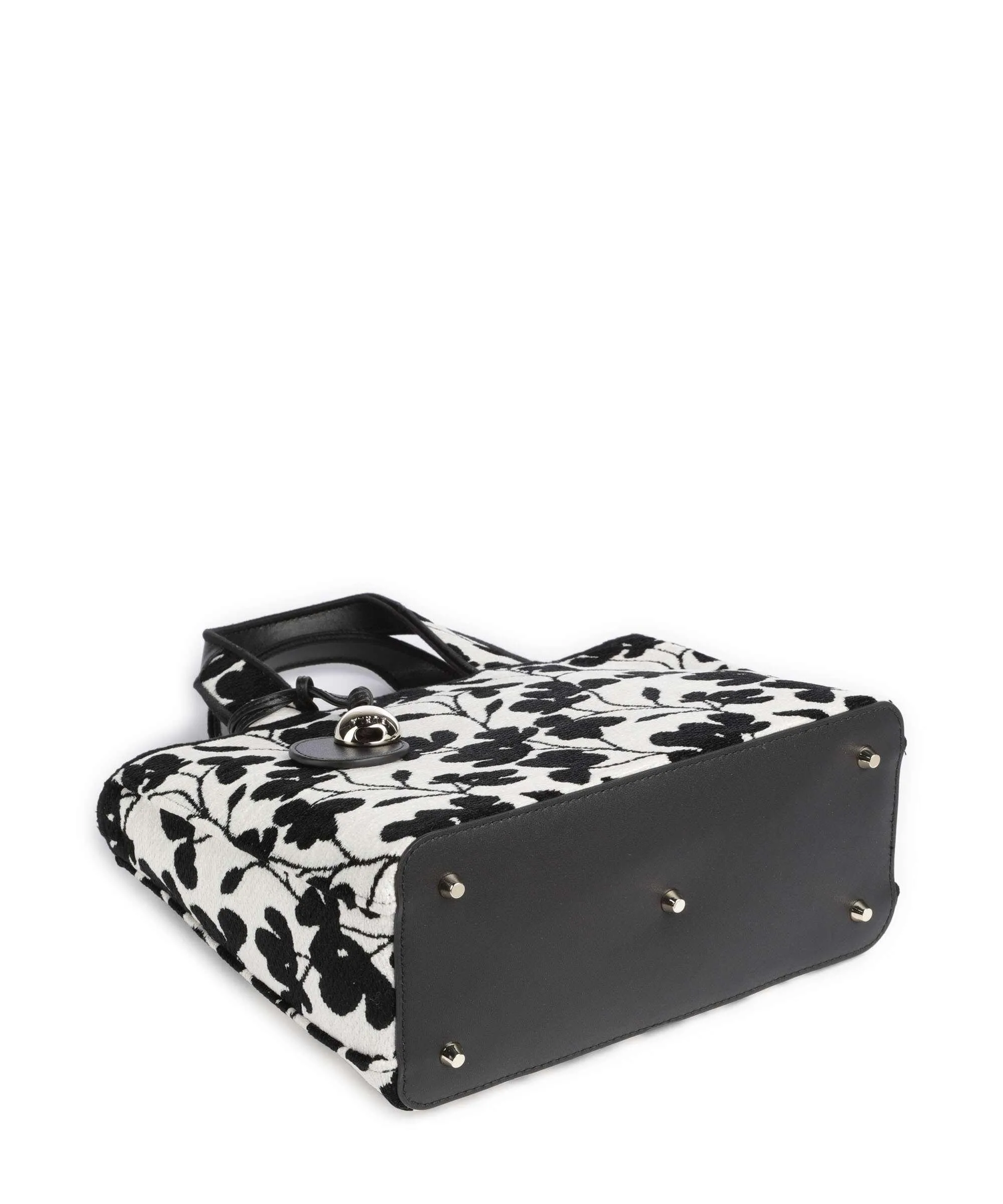  Furla Alissa S Borsa a mano tissu bianco/nero  