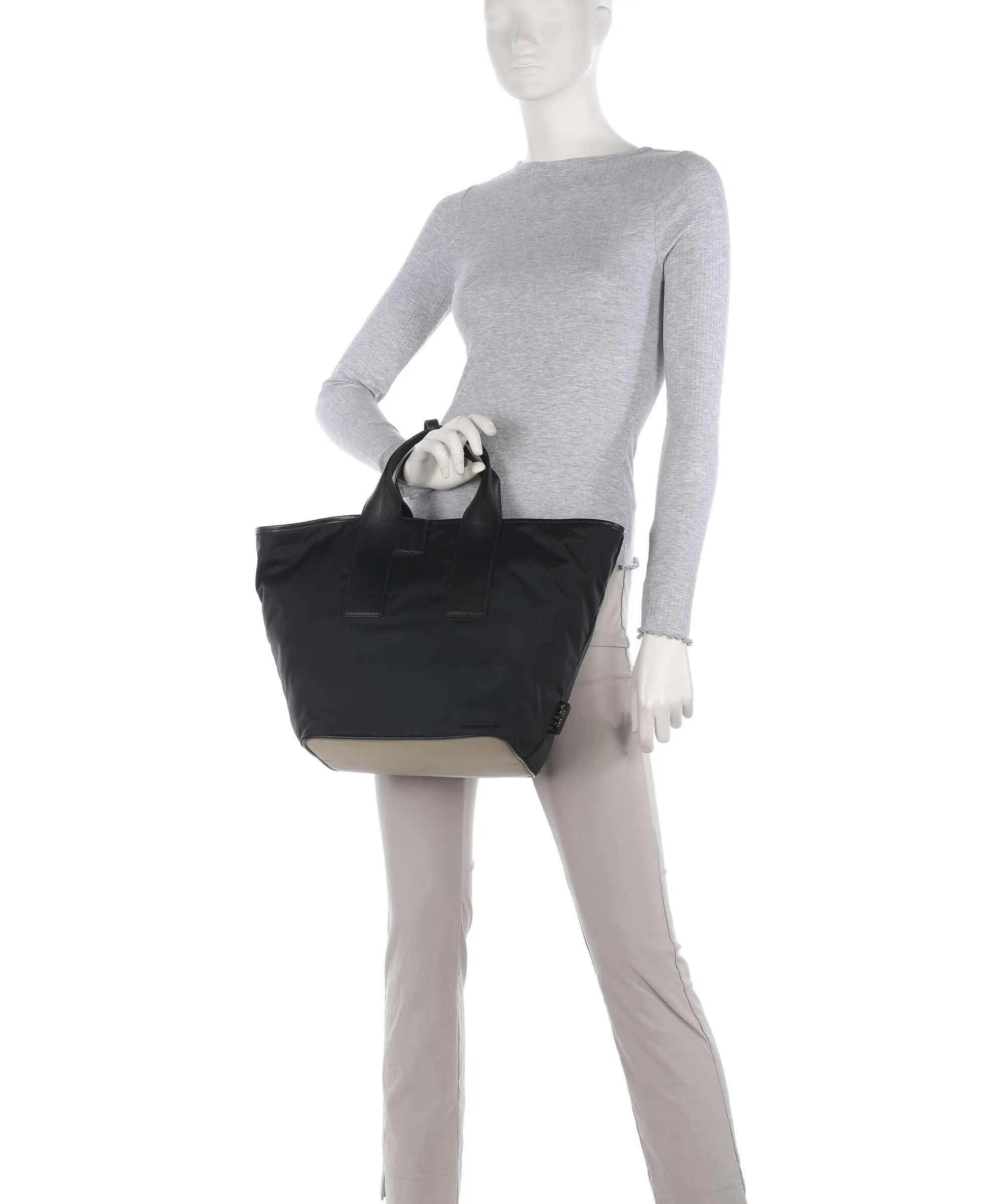  Furla Arco Fly L Borsa a mano nylon nero  