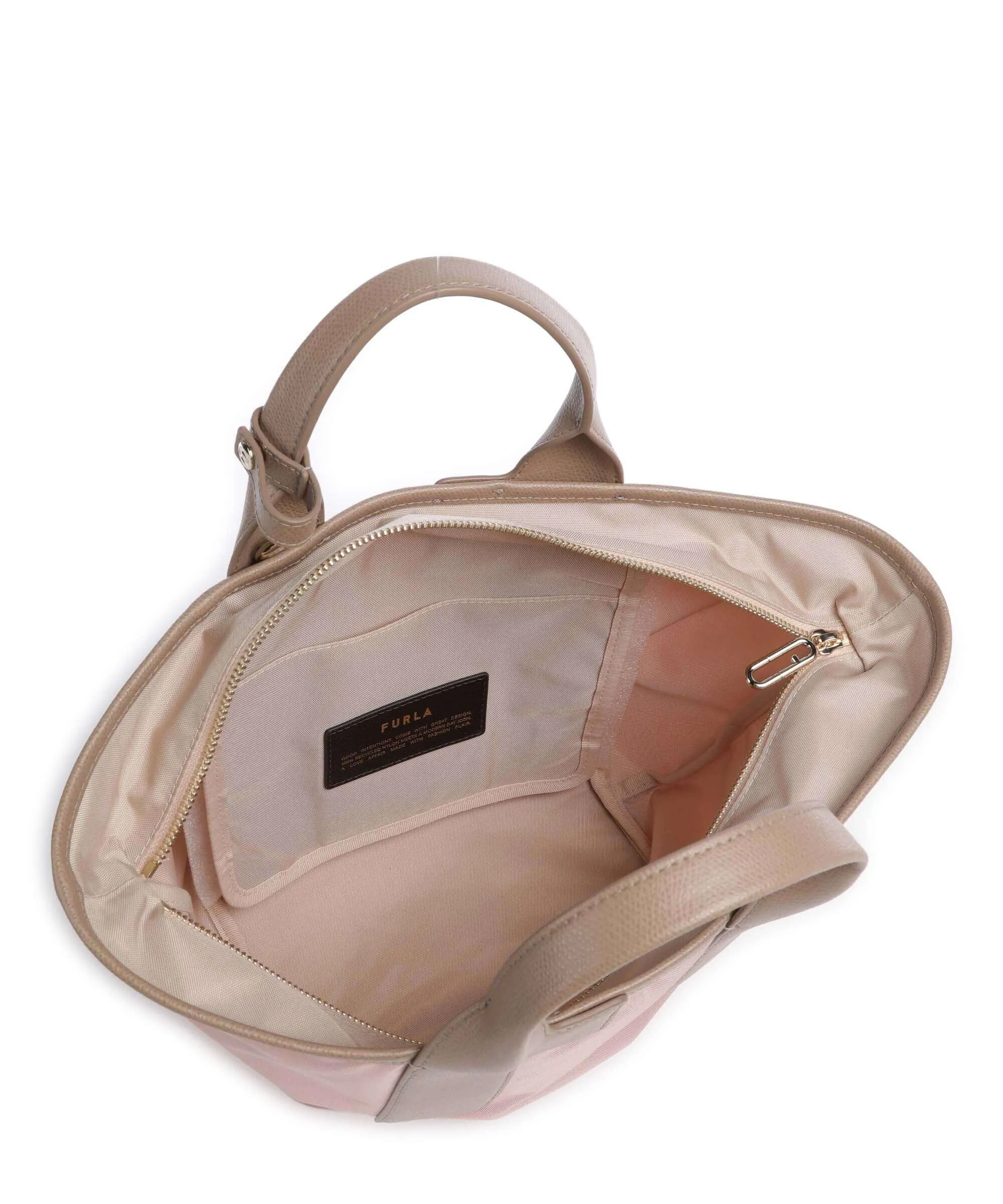  Furla Arco Fly M Borsa a mano nylon rosa  