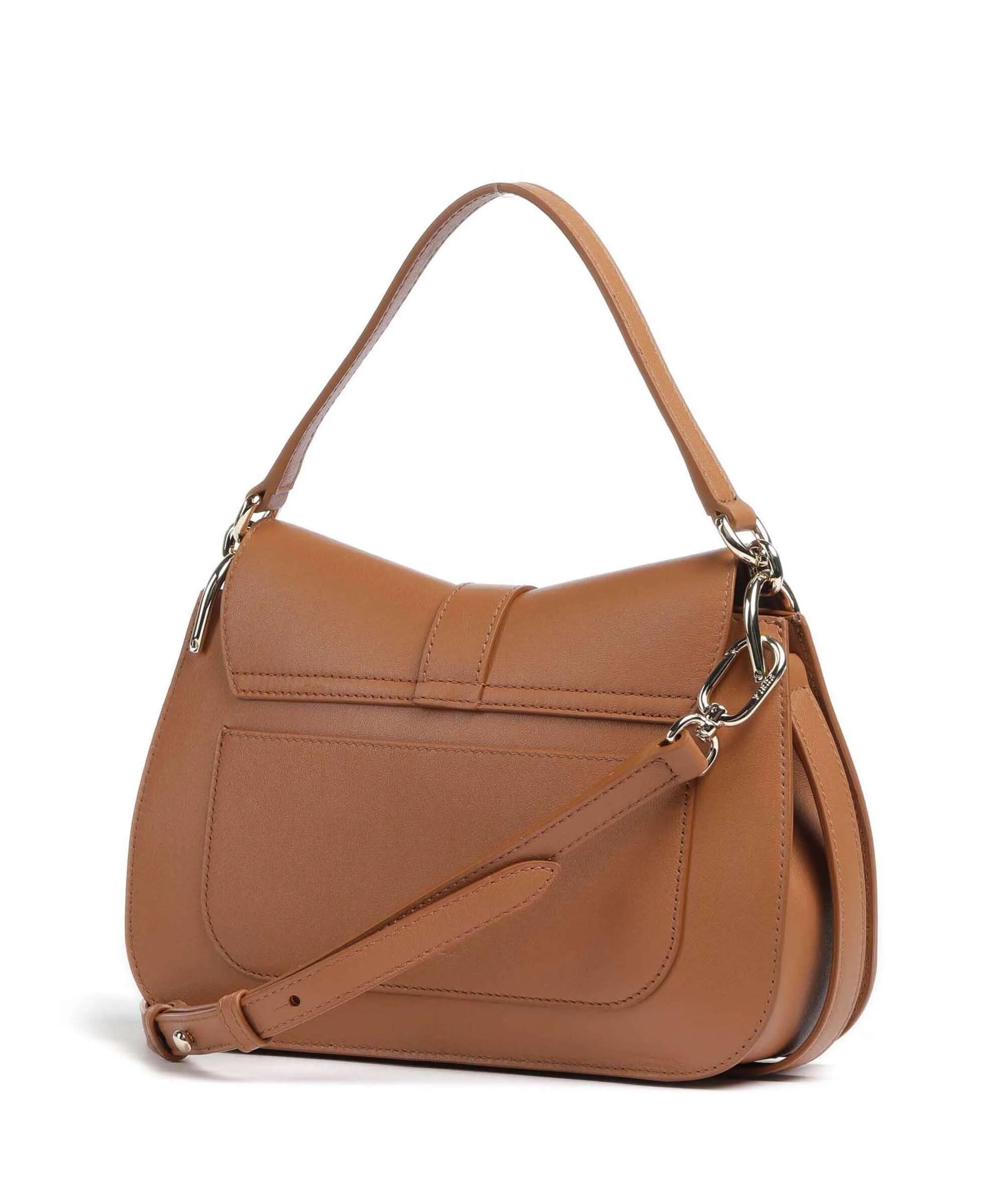  Furla Flow M Borsa a mano pelle a grana fine marrone  