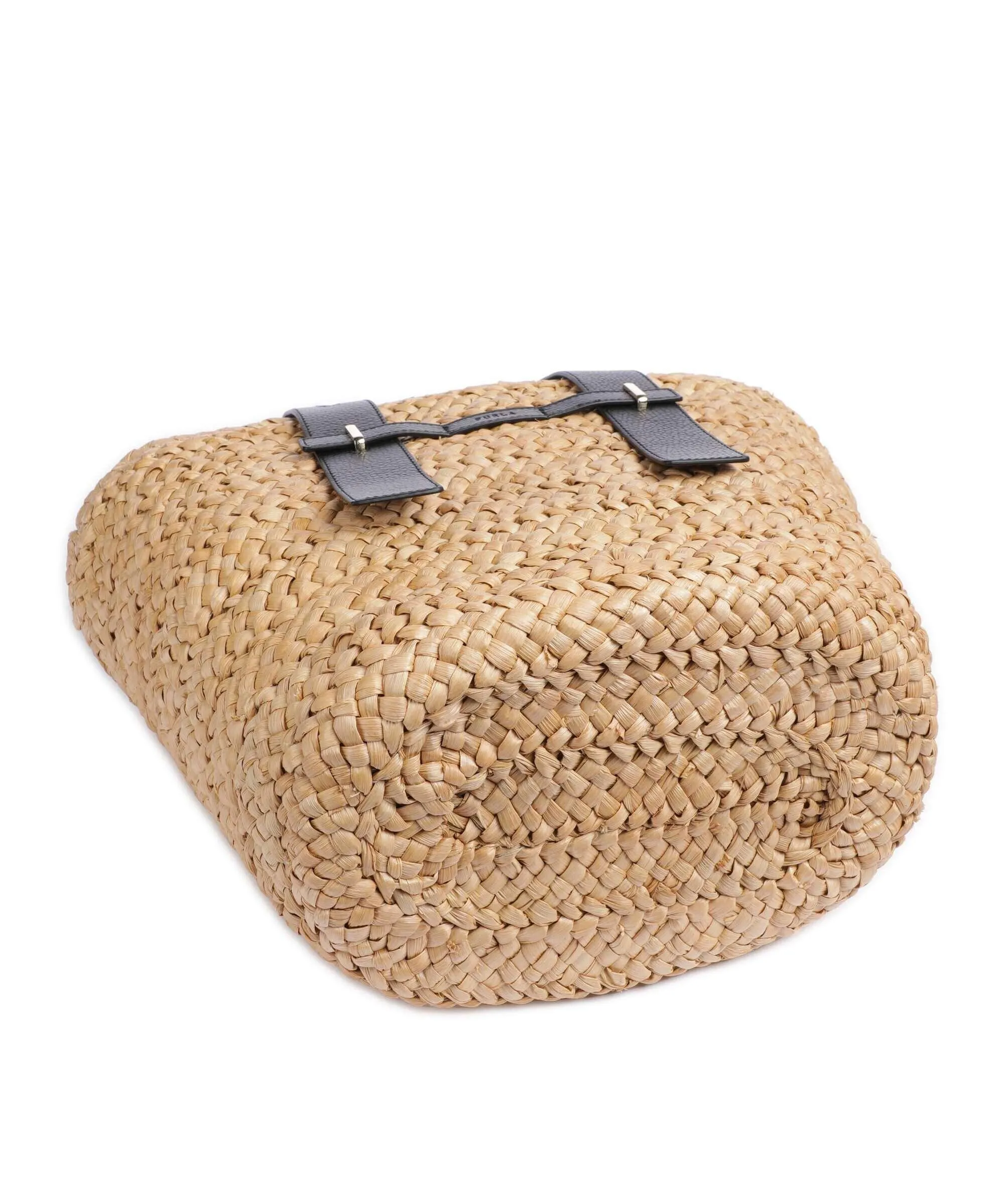  Furla Giove M Borsa a mano libro, cotone natura/nero  