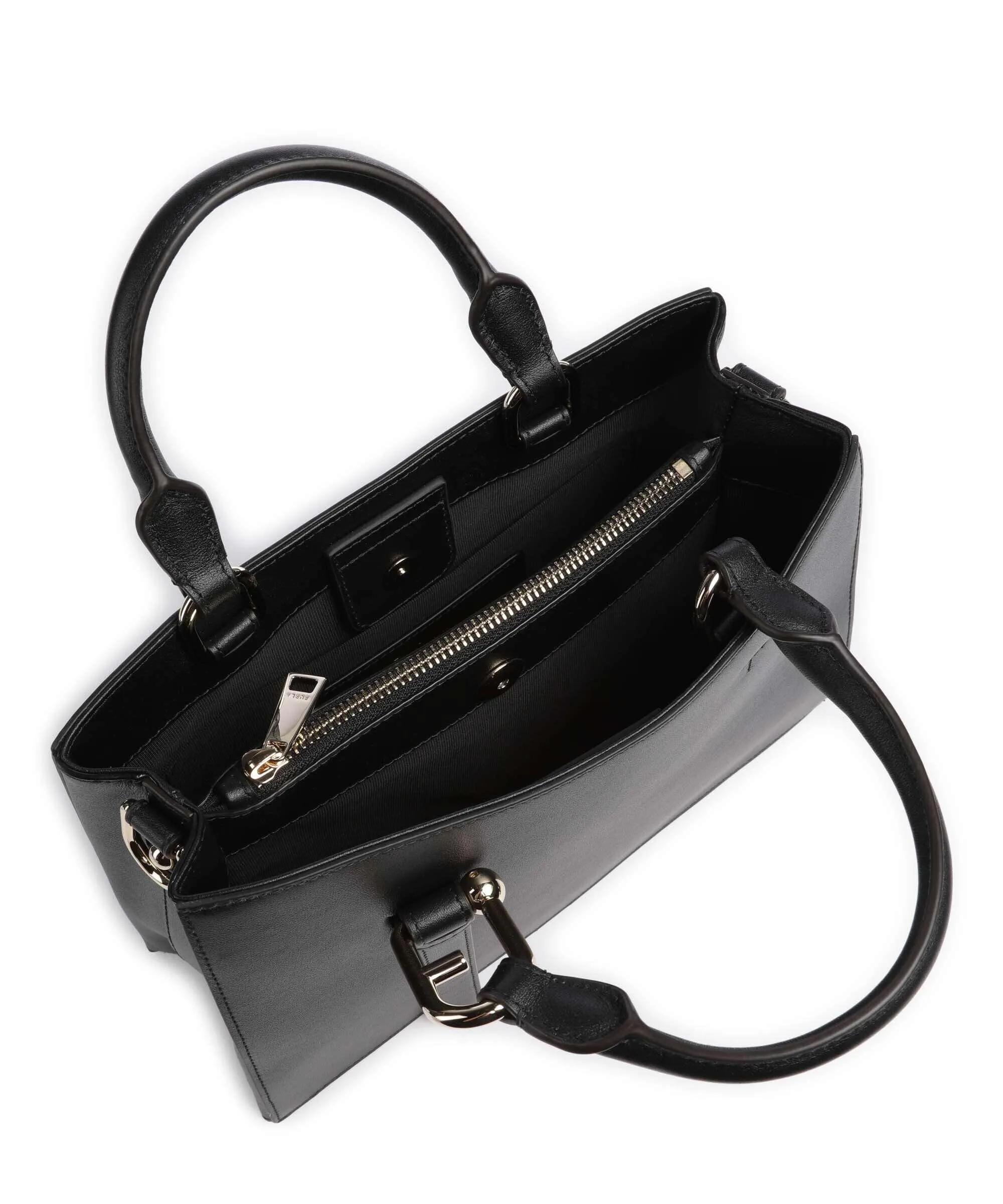  Furla Nuvola M Borsa a mano pelle a grana fine nero  