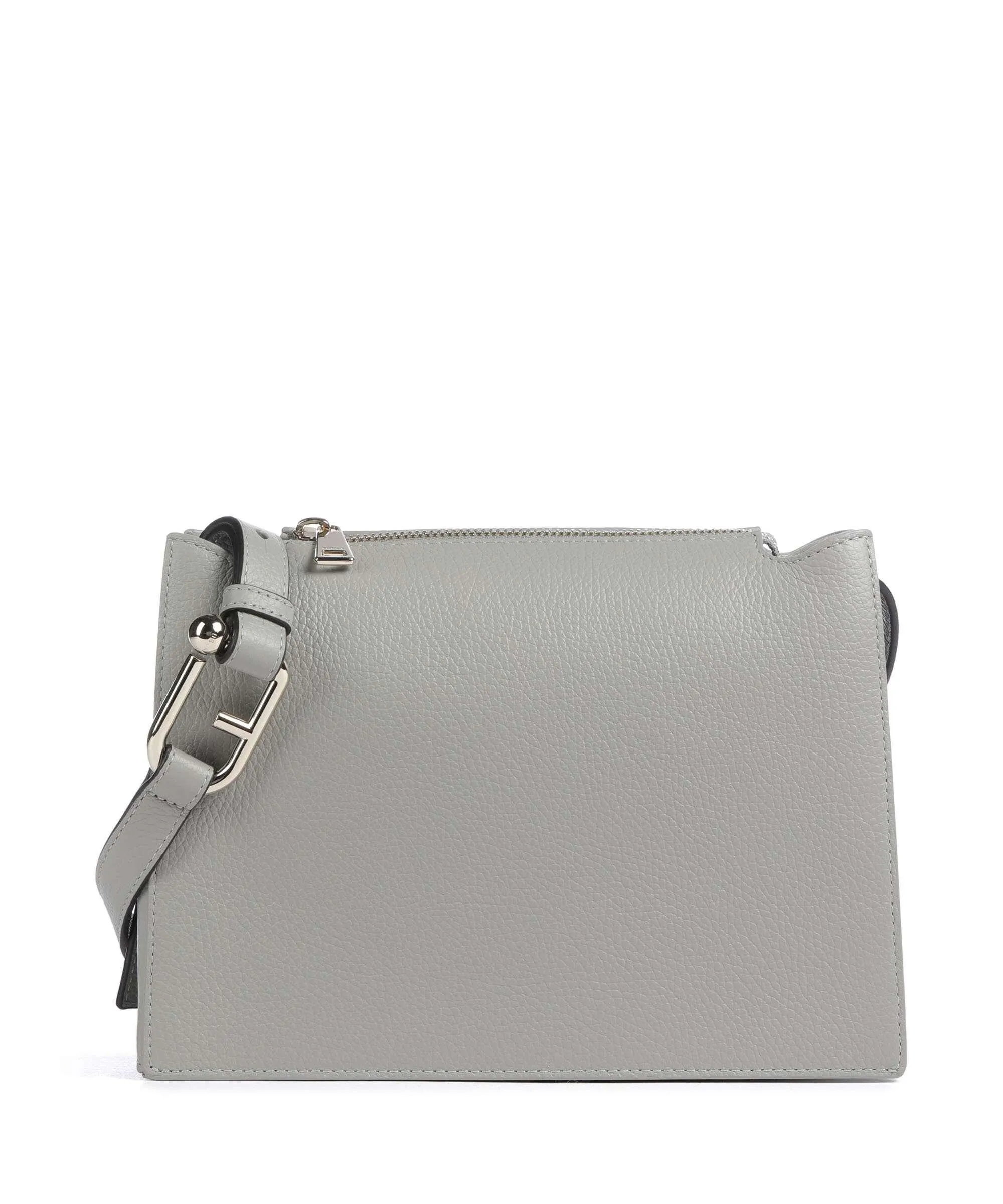 Furla Nuvola S Borsa a tracolla pelle granulata grigio chiaro  