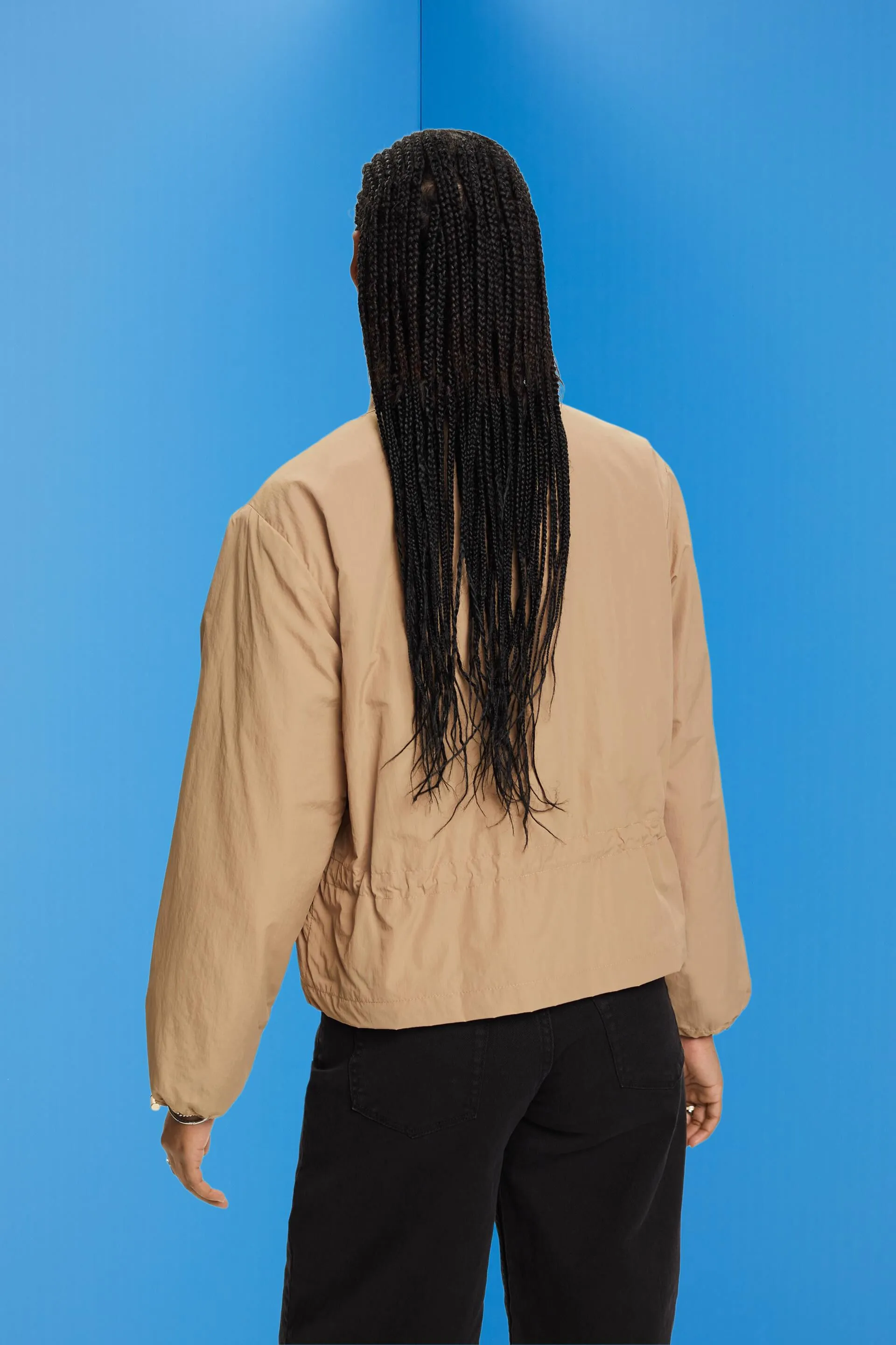 Giacca bomber con coulisse in vita