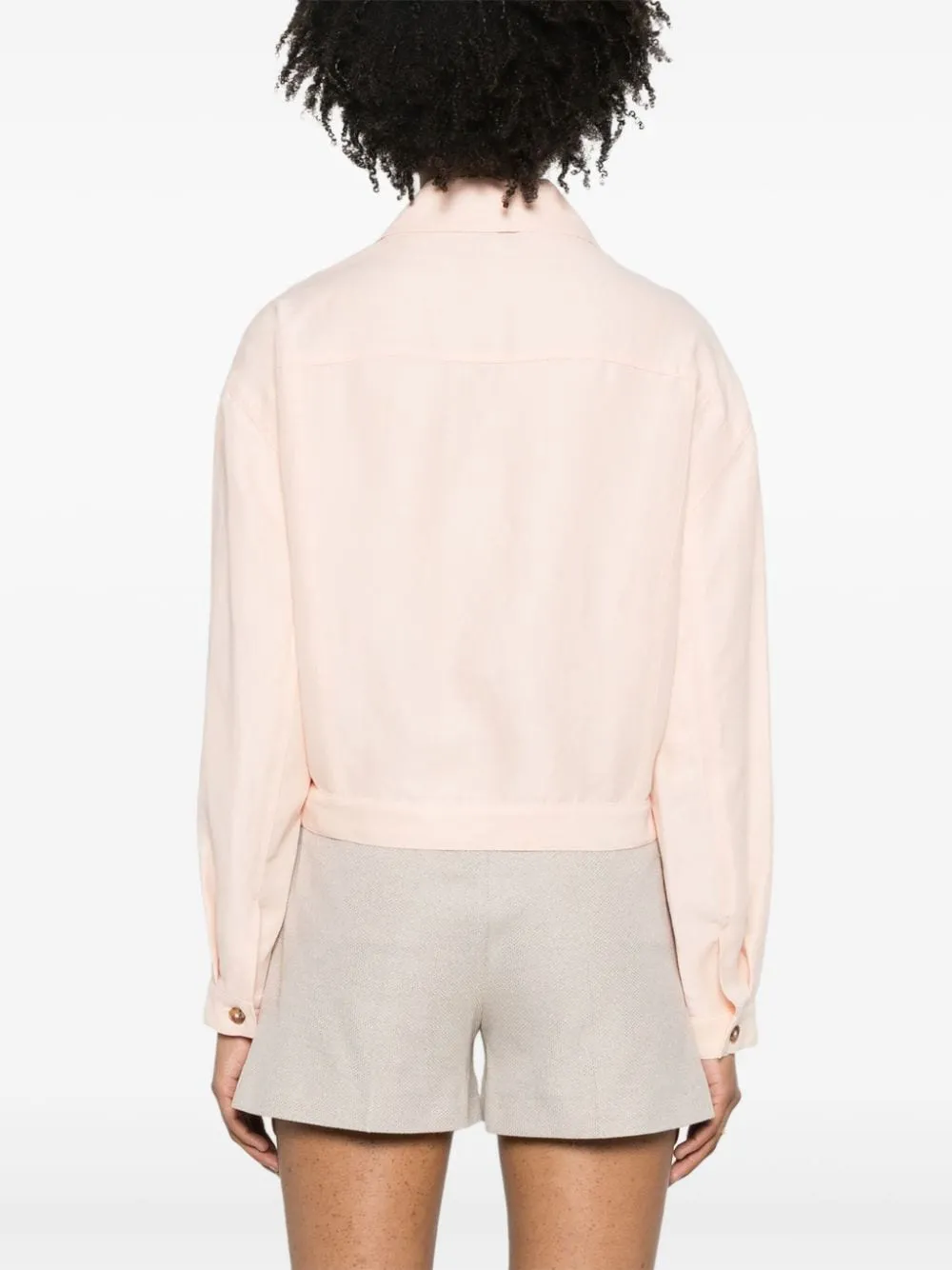 Giacca con bottoni in rosa - donna