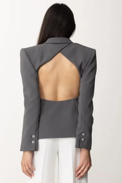 Giacca con cut-out posteriore PIOMBO