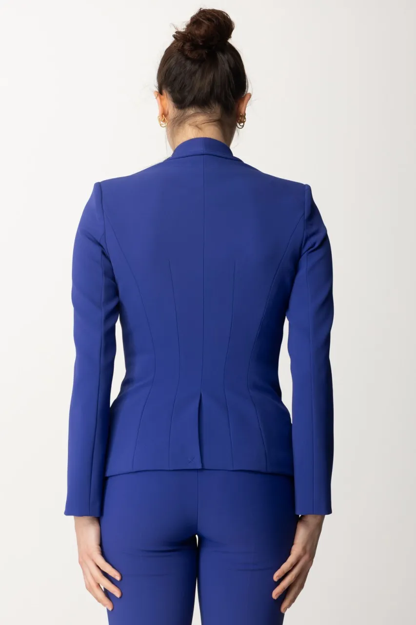 Giacca doppiopetto con rever sciallato BLUE INDACO