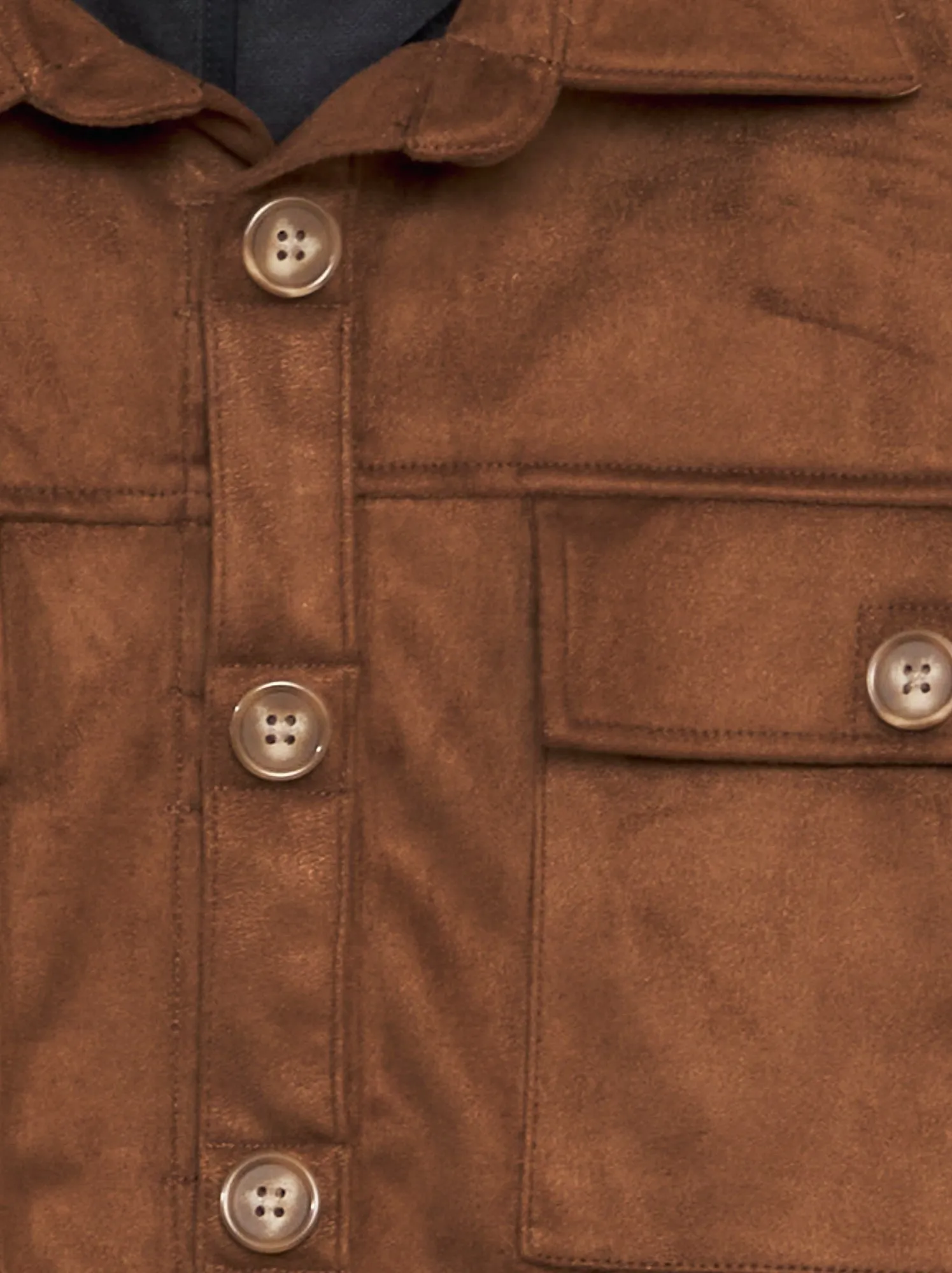 Giacca in finto camoscio - So Easy - MARRONE