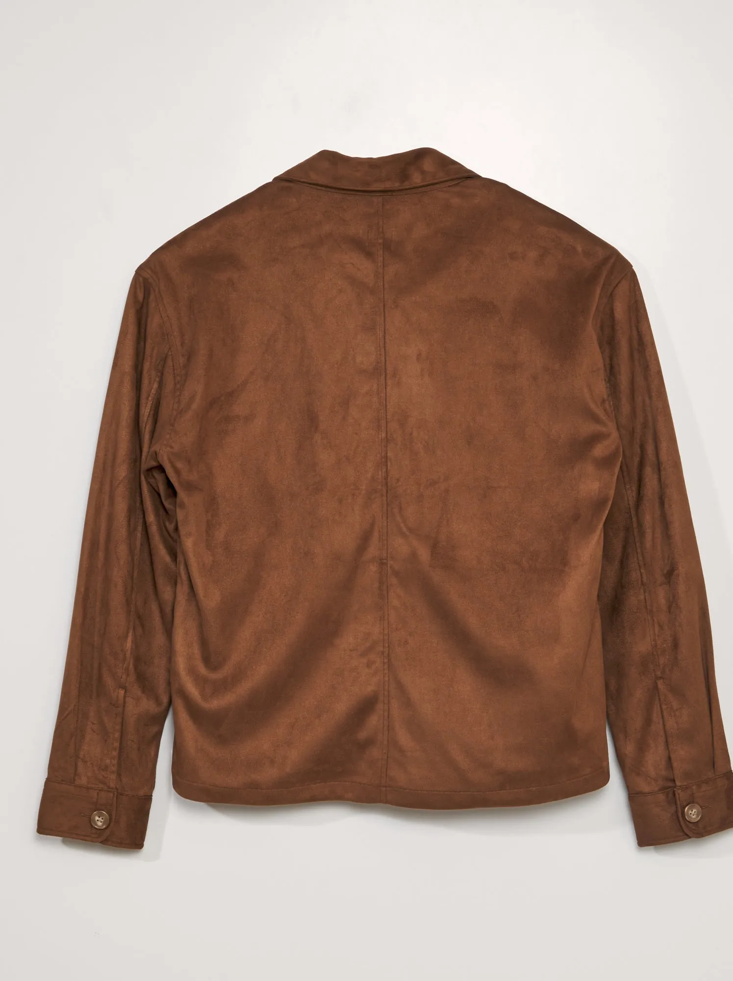 Giacca in finto camoscio - So Easy - MARRONE