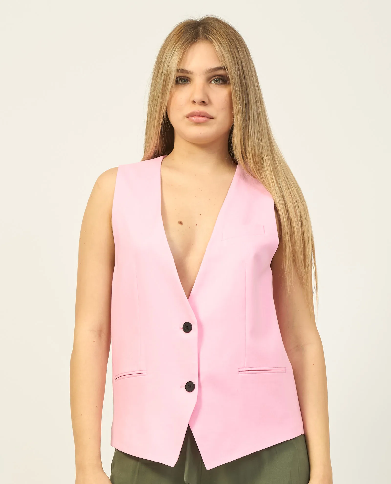 Gilet donna Hugo oversize con fodera interna brandizzata