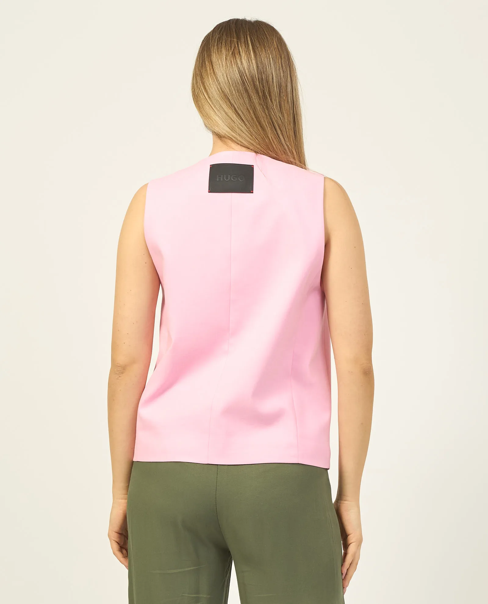 Gilet donna Hugo oversize con fodera interna brandizzata