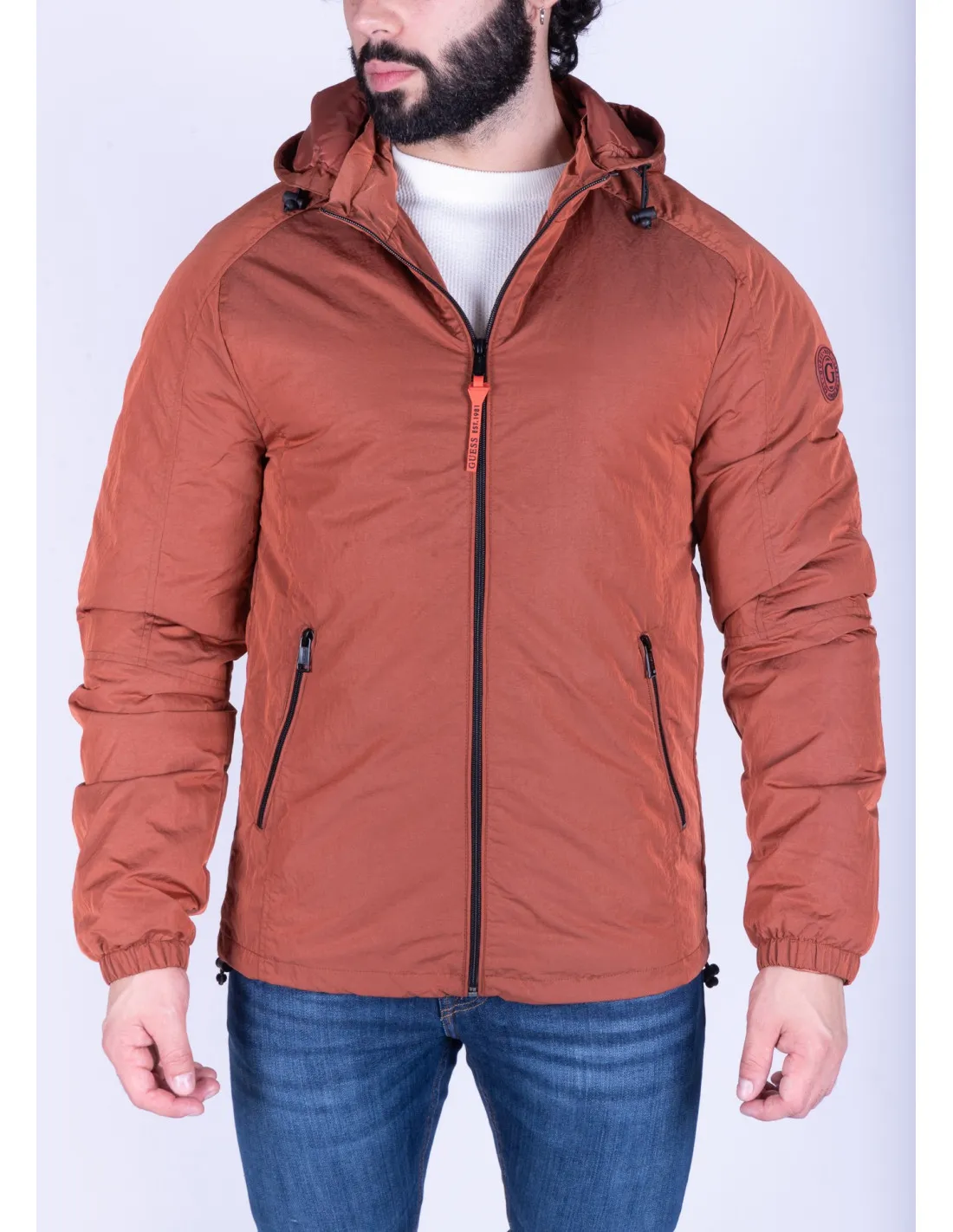 Giubbino uomo Hooded Windbreaker Guess