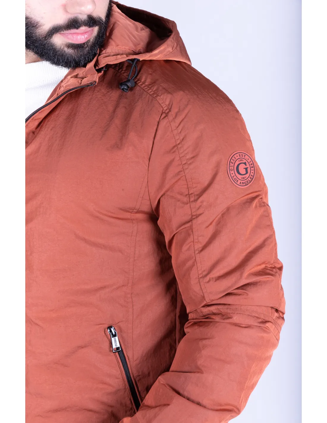 Giubbino uomo Hooded Windbreaker Guess