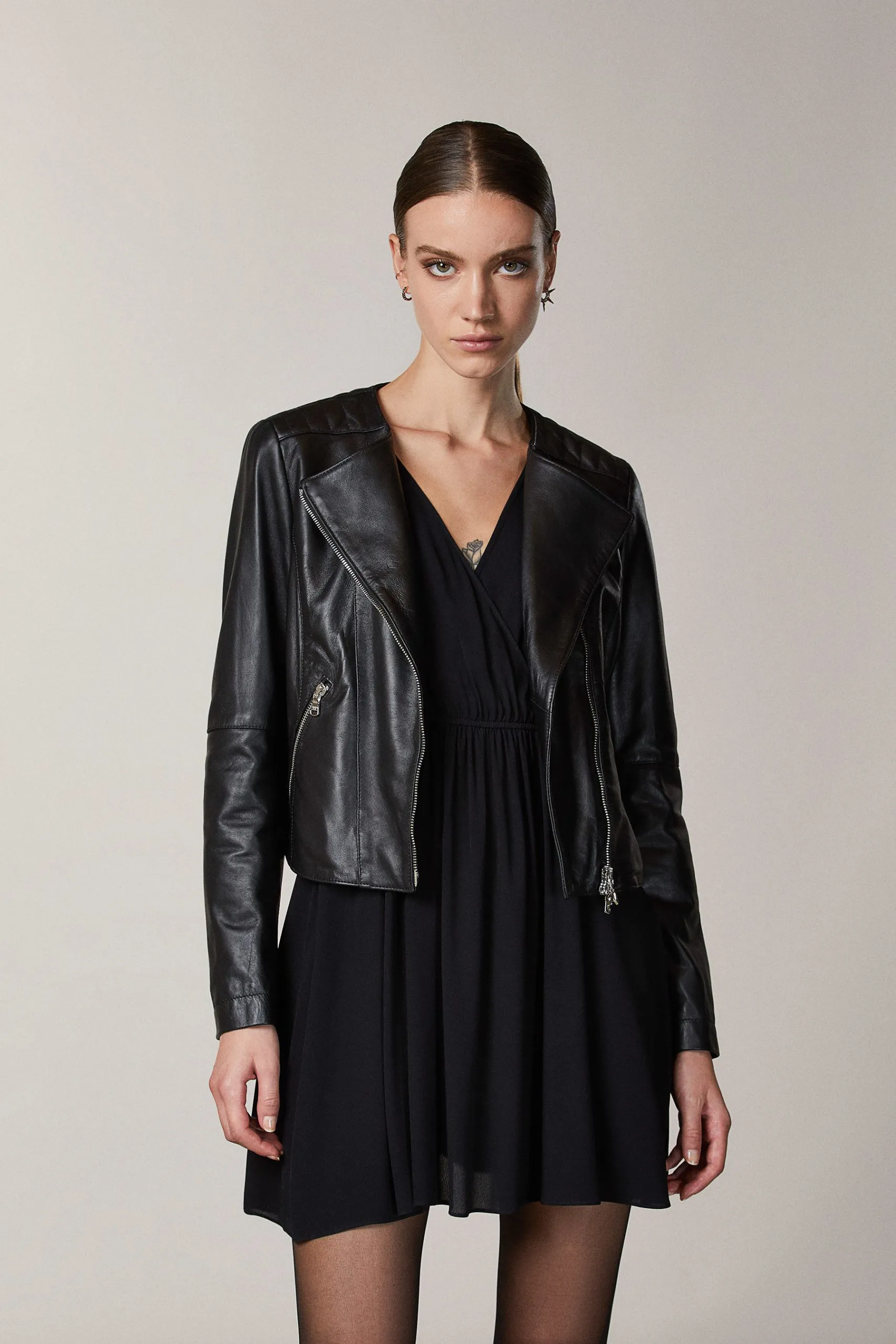 giubbotto in pelle donna