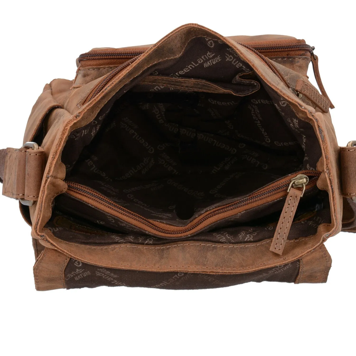 Greenland Nature Montenegro Borsa a tracolla in pelle 22 cm