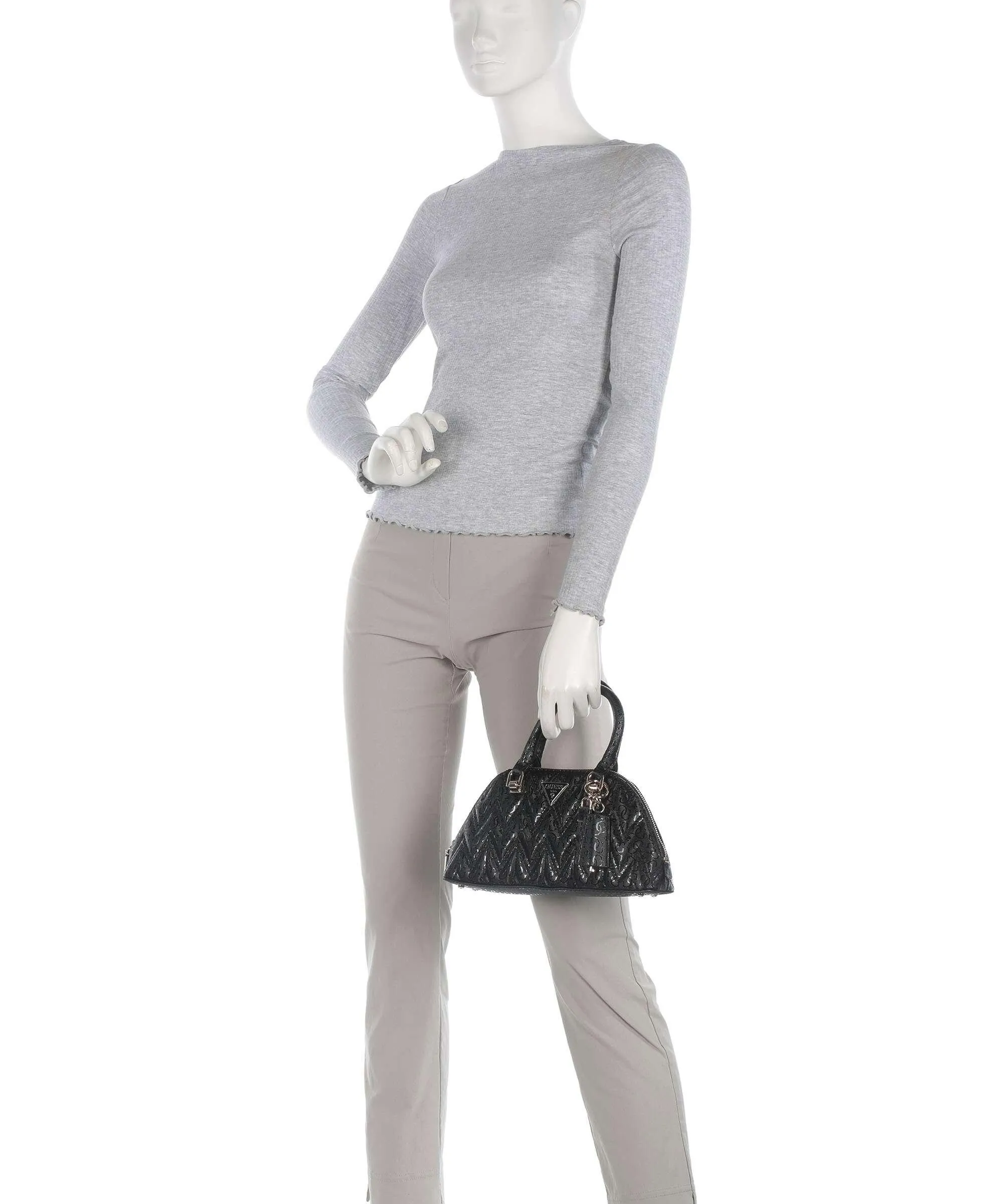  Guess Adelard Borsa a mano pelle sintetica nero  