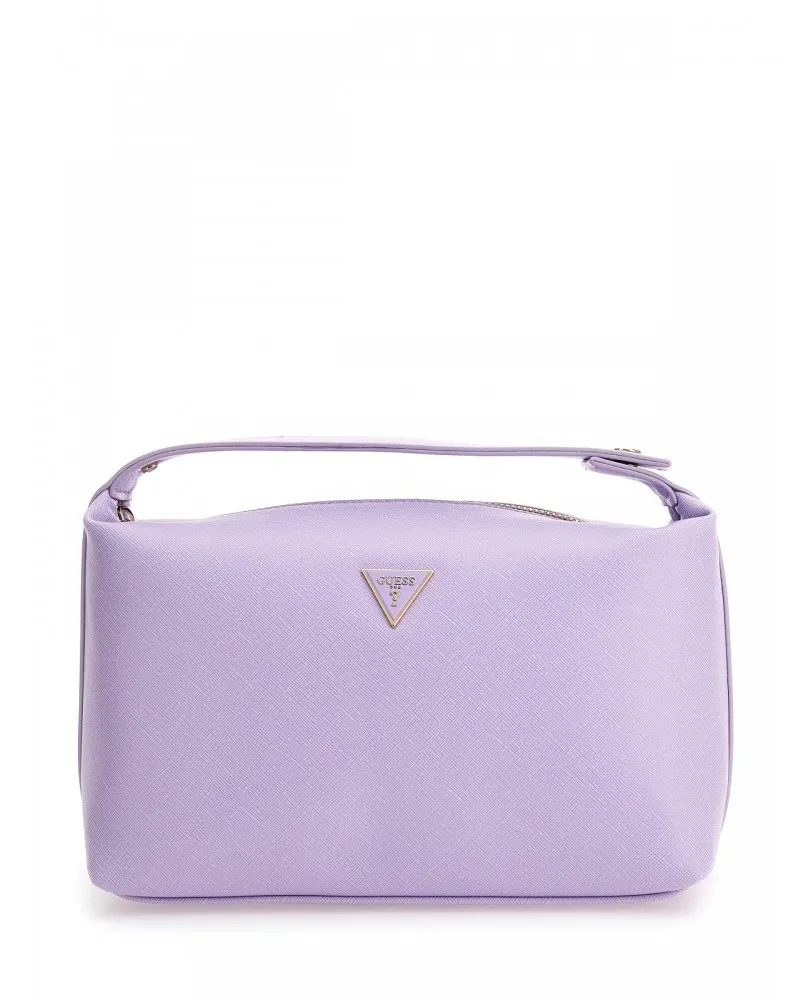 GUESS beauty case pochette borsa a mano donna glicine