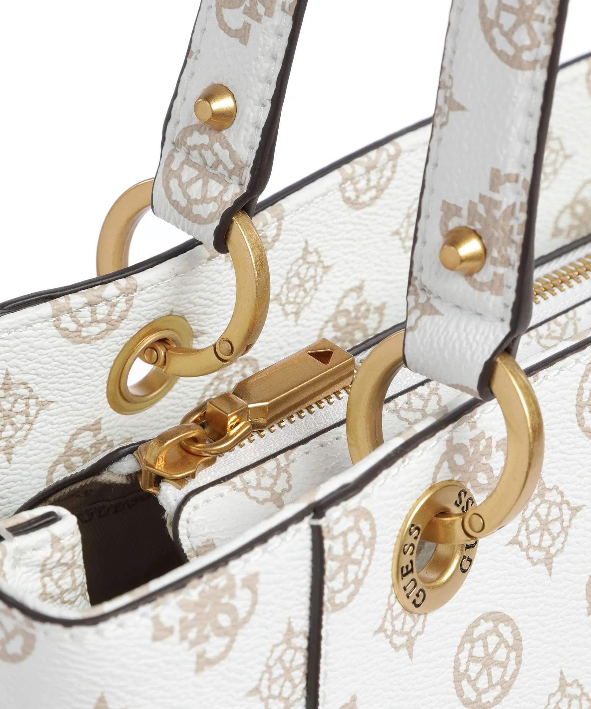  Guess Kuba Borsa shopper pelle sintetica bianco  