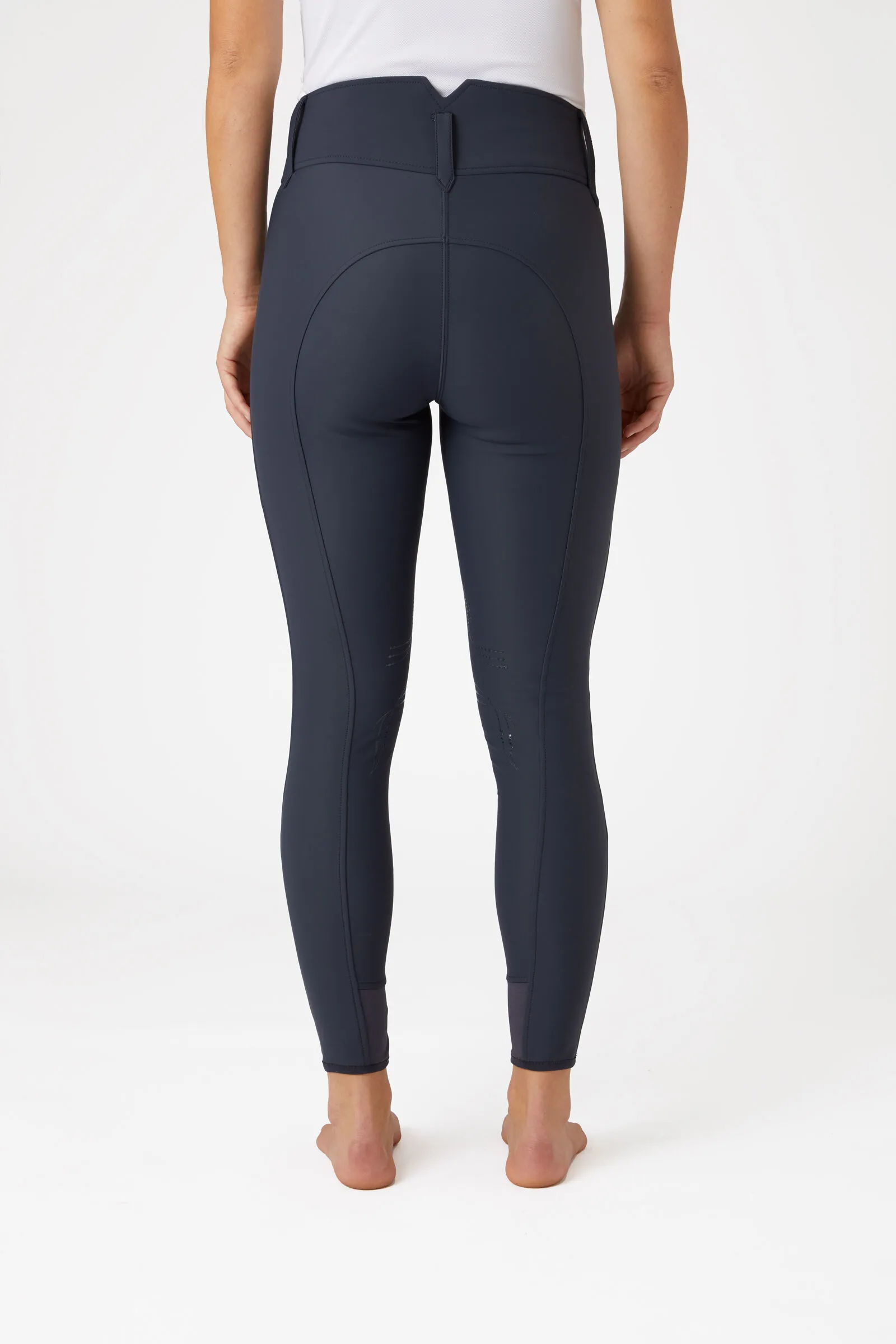 Horze Indira Pantaloni da equitazione a vita alta con grip al ginocchio da donna