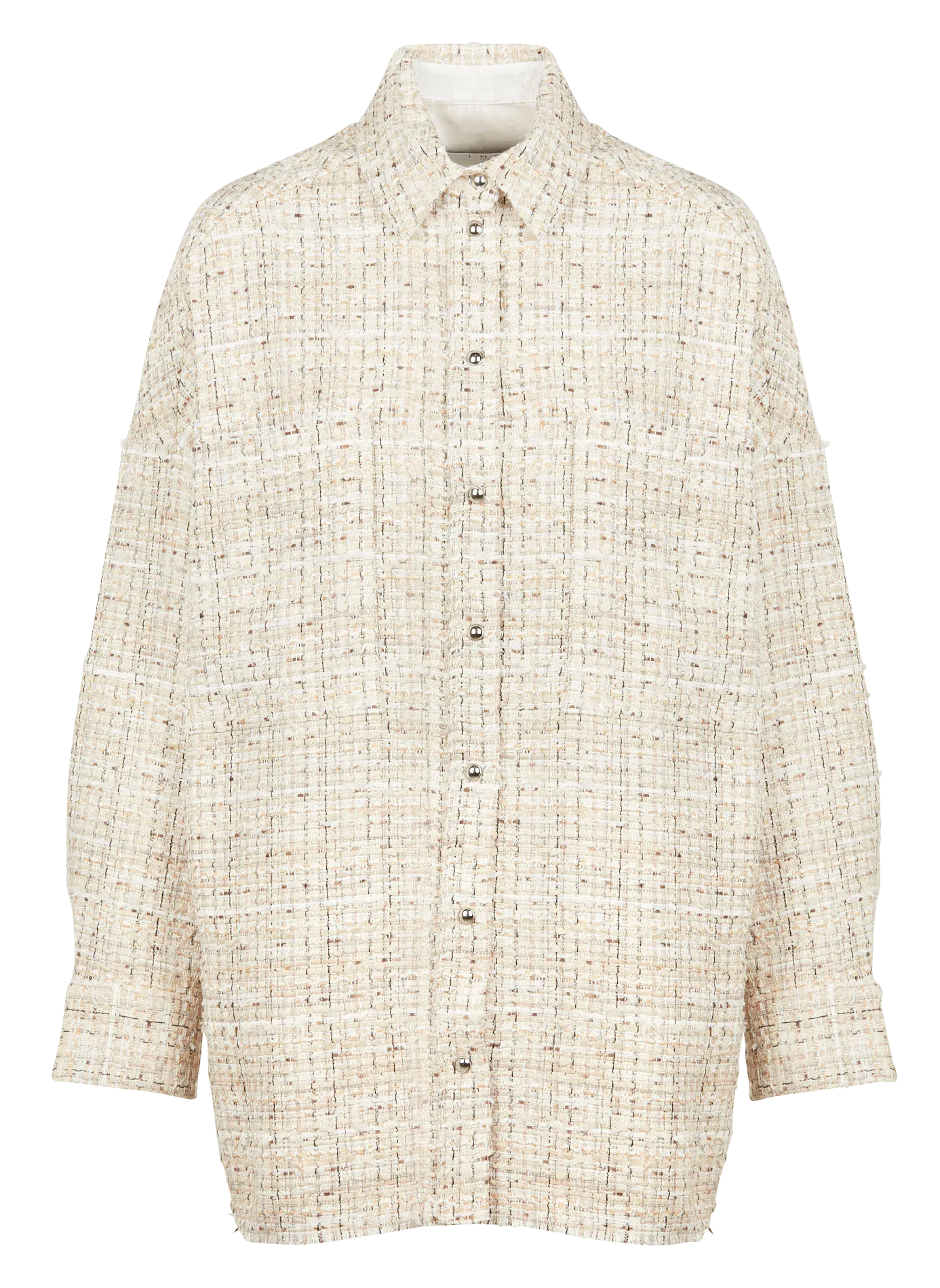  IRO   WATALI - Camicia collo classico tweed in misto cotone | Beige