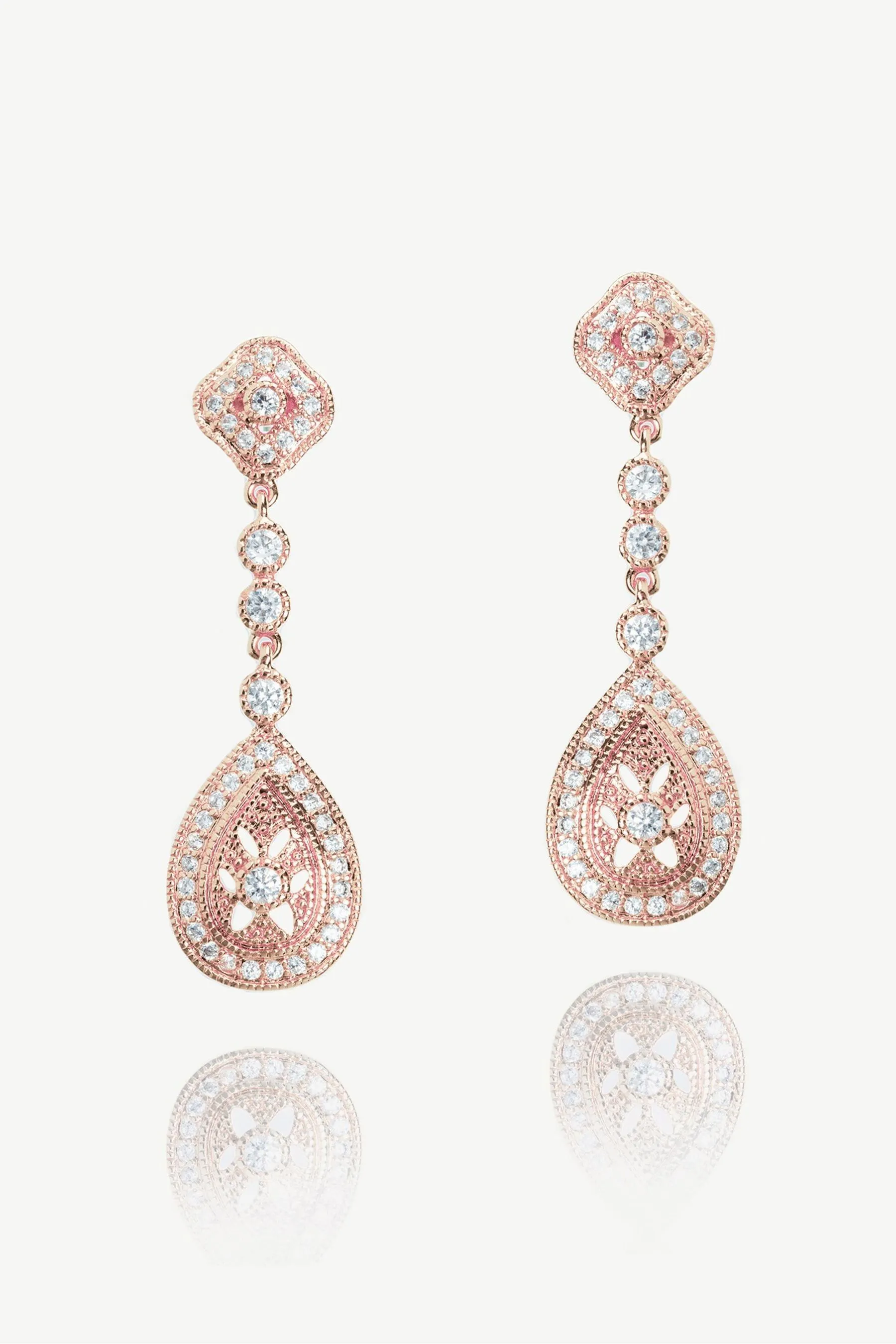 Ivory & Co - Moonstruck - Orecchini vintage con pavé di cristalli