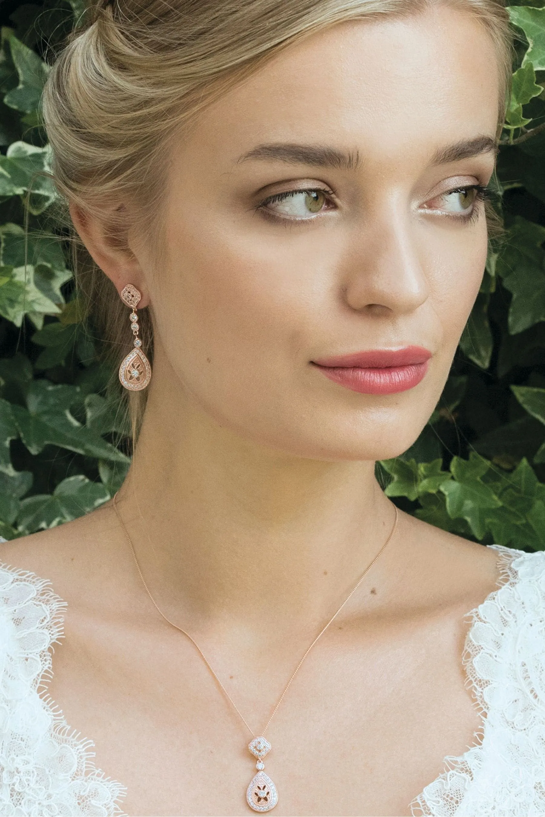 Ivory & Co - Moonstruck - Orecchini vintage con pavé di cristalli