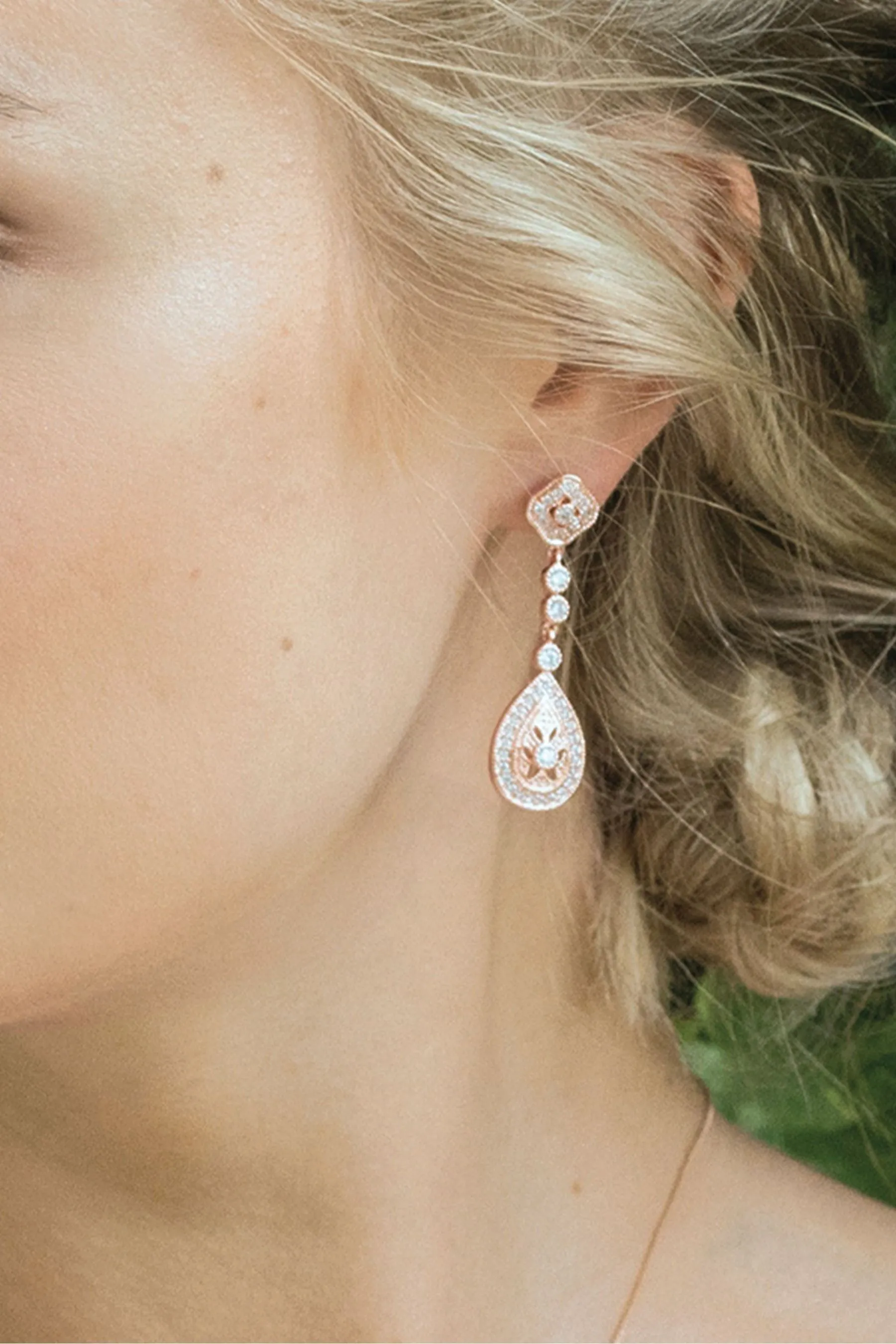 Ivory & Co - Moonstruck - Orecchini vintage con pavé di cristalli