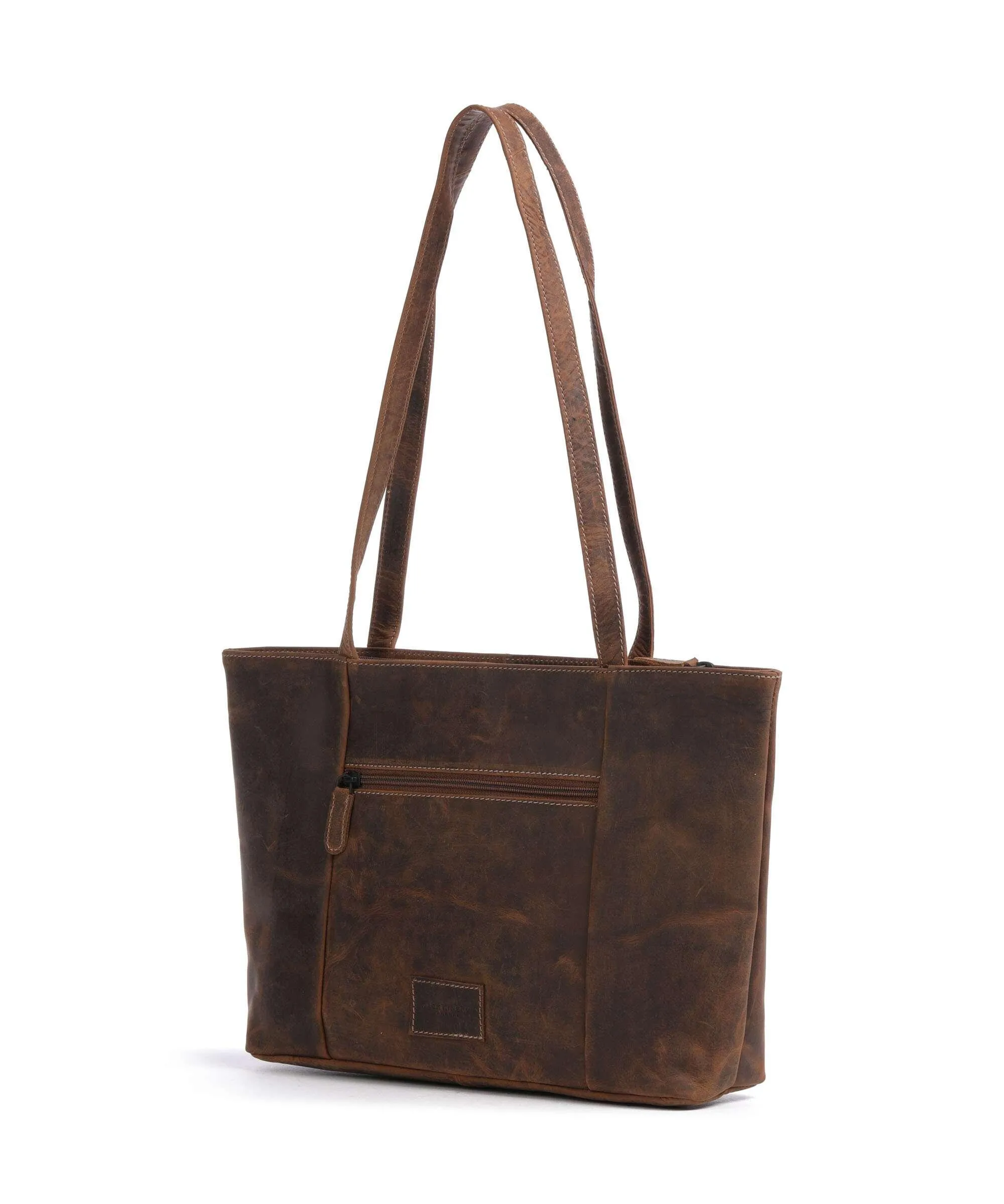  Jack Kinsky Baltimore 18 Borsa shopper pelle a grana fine cognac  