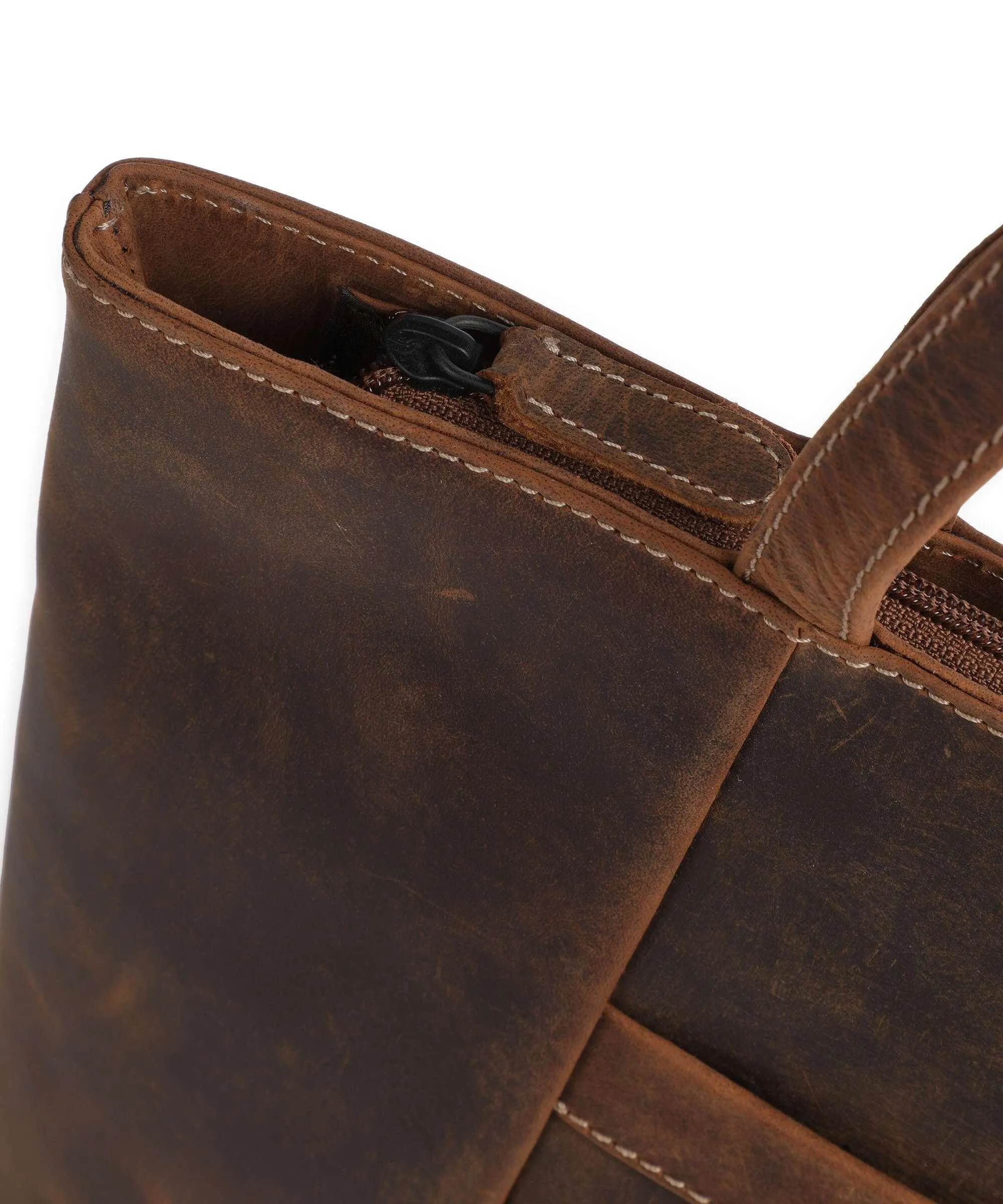  Jack Kinsky Baltimore 18 Borsa shopper pelle a grana fine cognac  