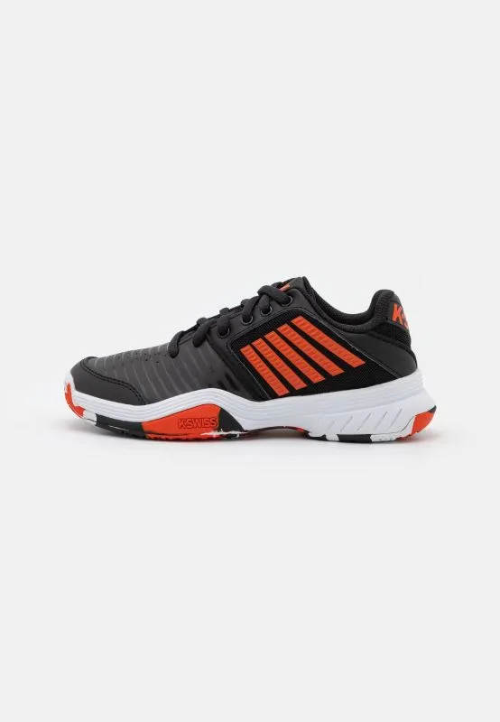 K-SWISS COURT EXPRESS OMNI Scarpe da tennis per ragazzi Nere/Rosse/Bianche