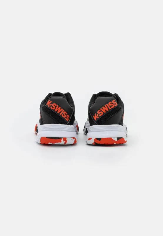 K-SWISS COURT EXPRESS OMNI Scarpe da tennis per ragazzi Nere/Rosse/Bianche