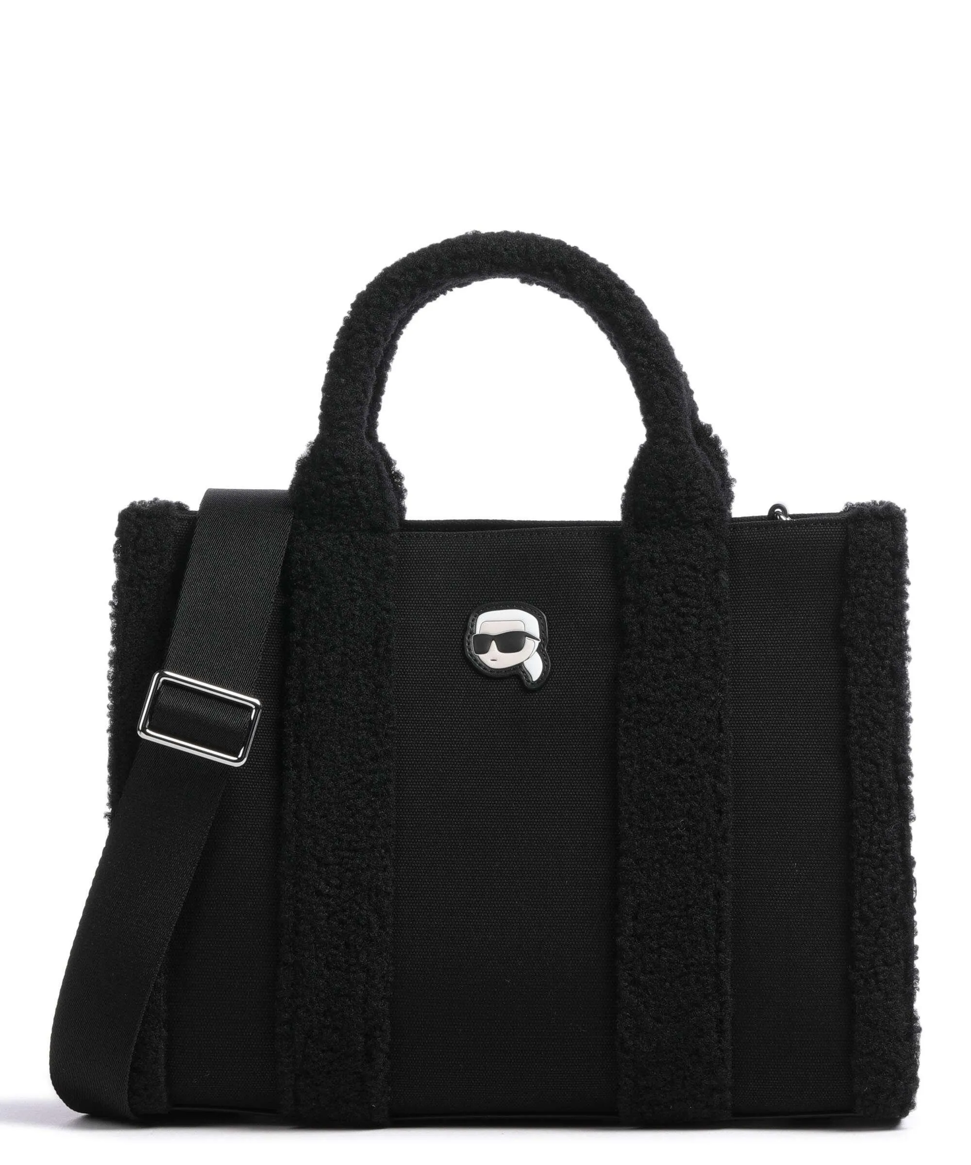  Karl Lagerfeld K/Ikonik 2.0 Borsa a mano cotone riciclato nero  