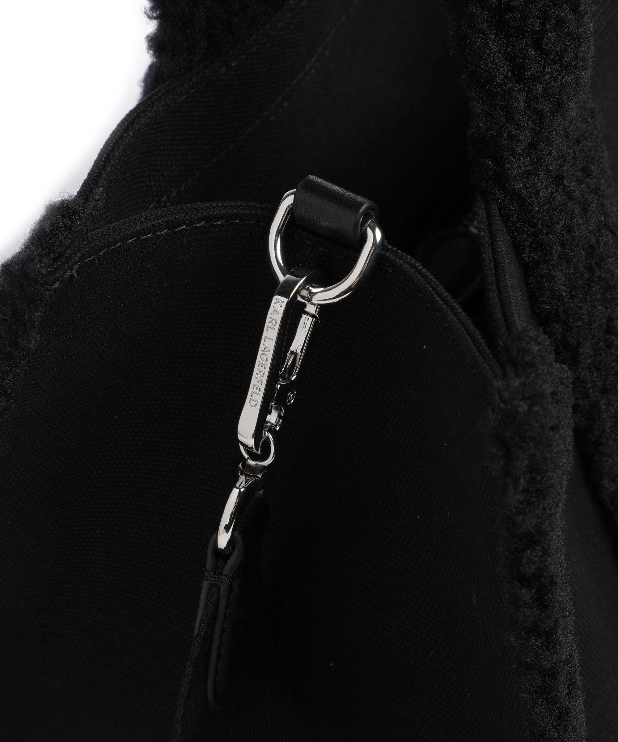  Karl Lagerfeld K/Ikonik 2.0 Borsa a mano cotone riciclato nero  