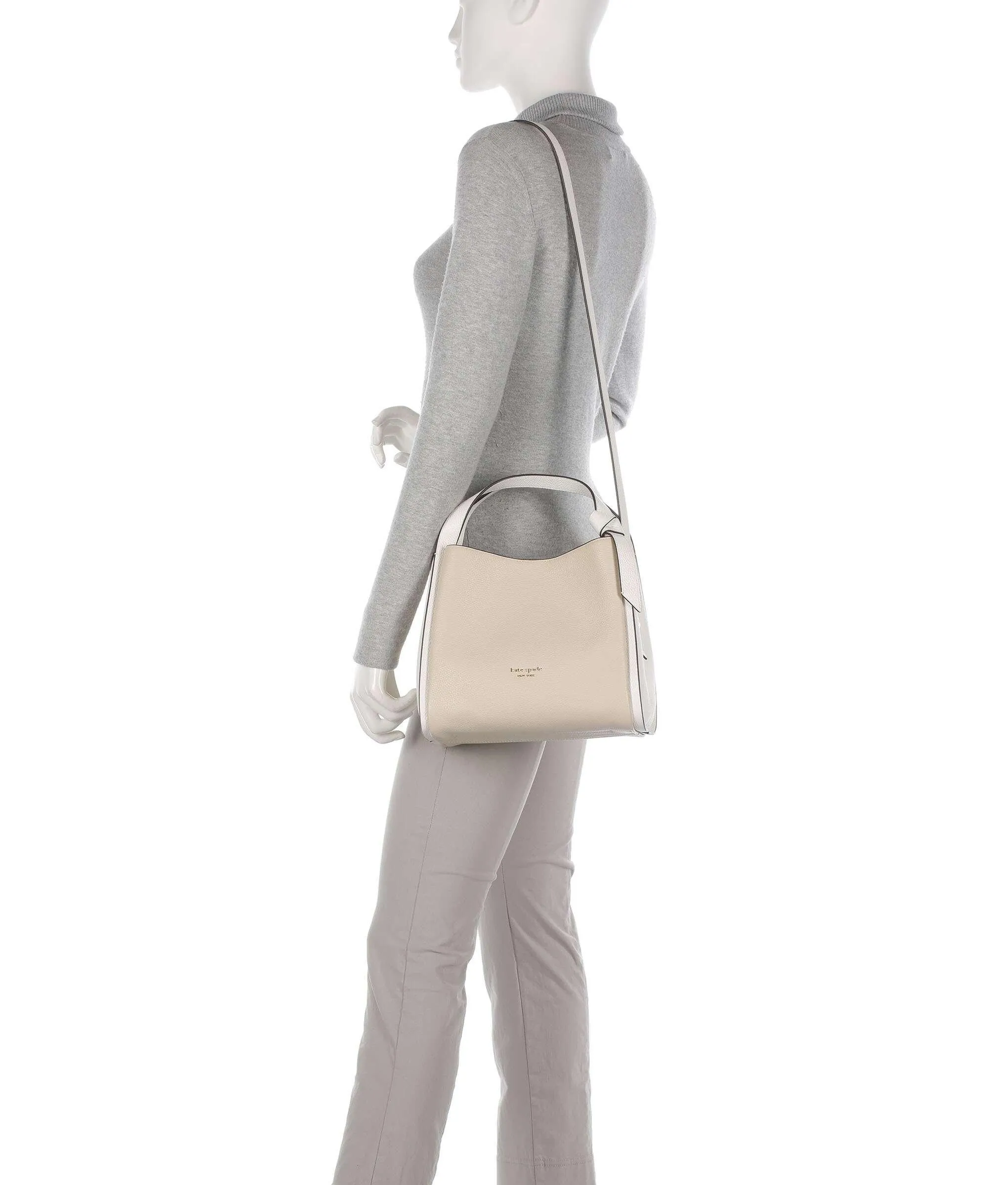  Kate Spade New York Jolie Borsa a mano pelle di vacchetta grana avorio  