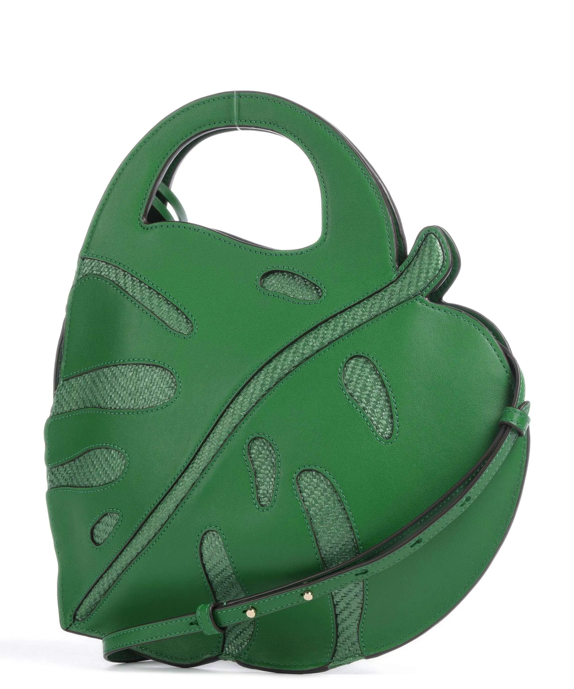  Kate Spade New York Playa Borsa a mano pelle di vacchetta finemente grana, libro verde  